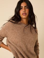 Fluffy Alpaca Oversized Jumper