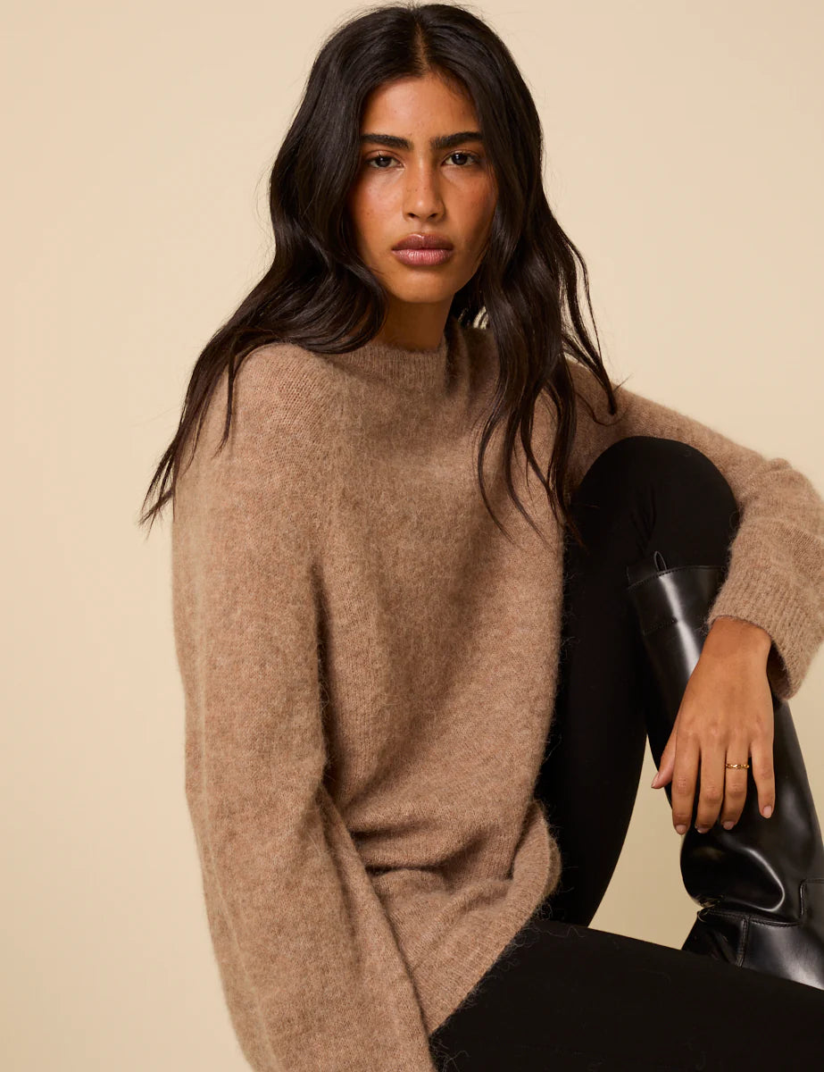 Fluffy Alpaca Oversized Jumper