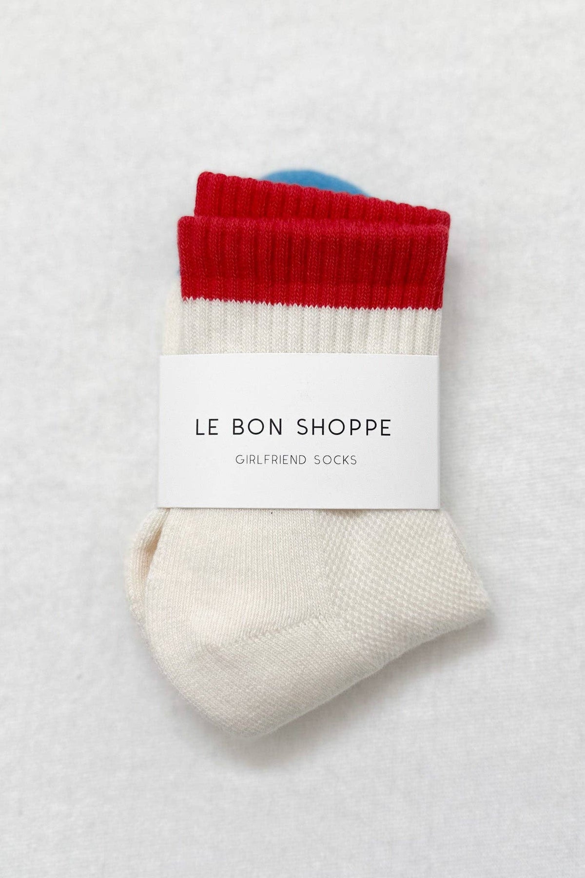 Color Block Girlfriend Socks : Yellow Blue