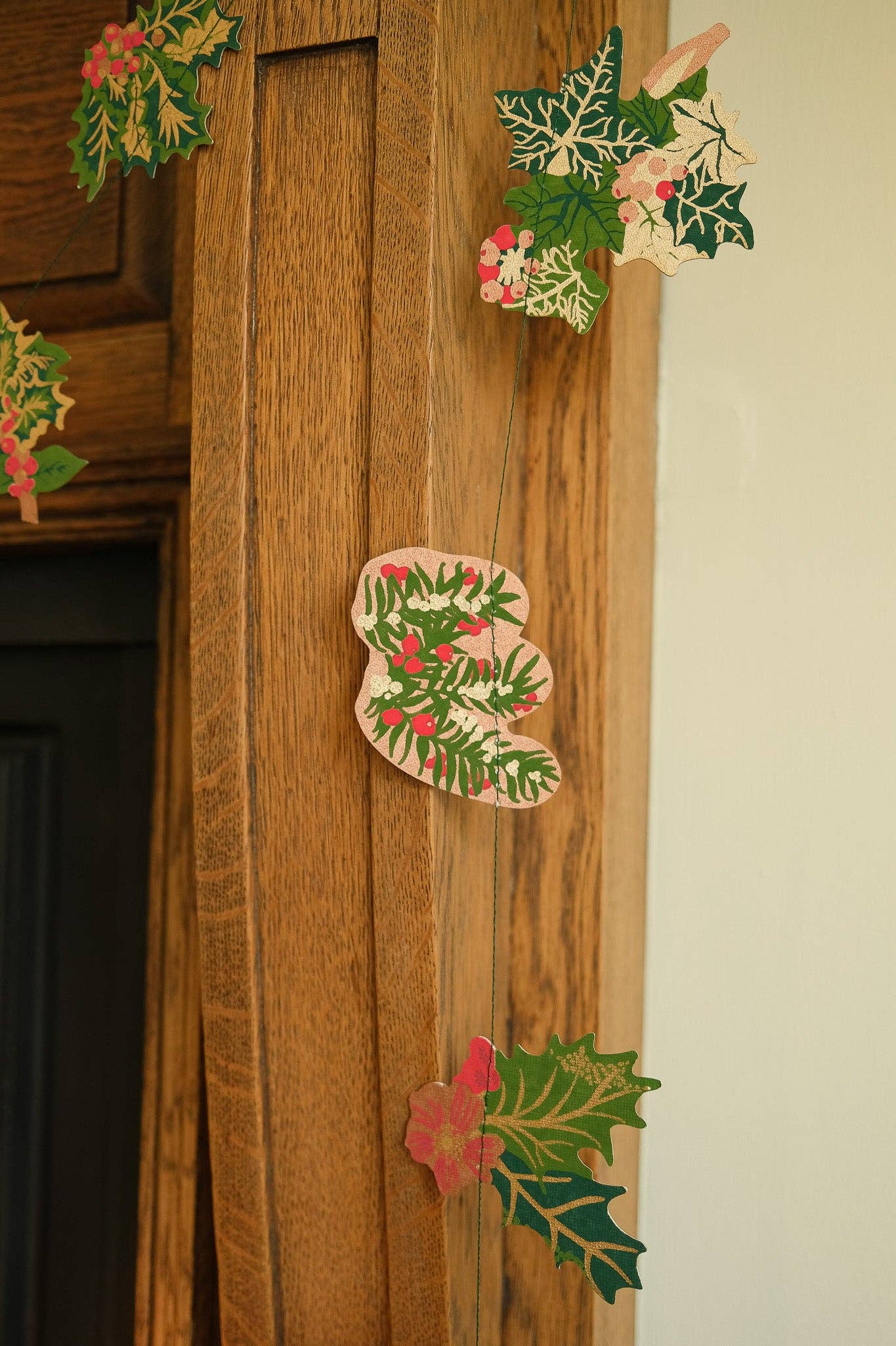 Holly and Ivy Sewn Garland