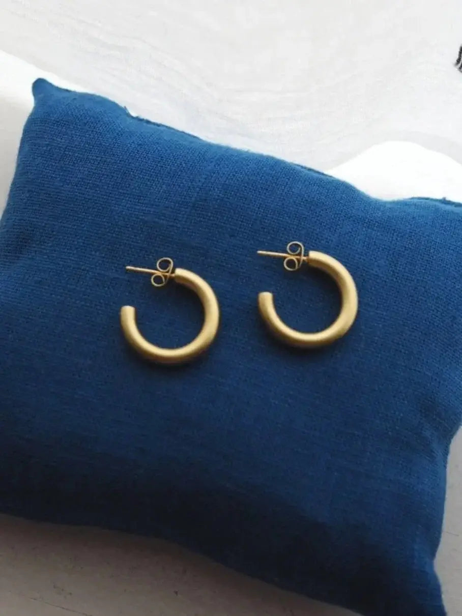 Emma Chunky Gold Hoop Earrings