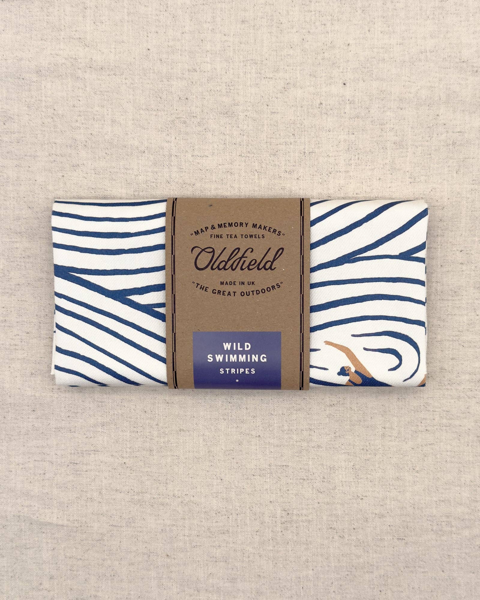 Swimming Pattern Tea Towel