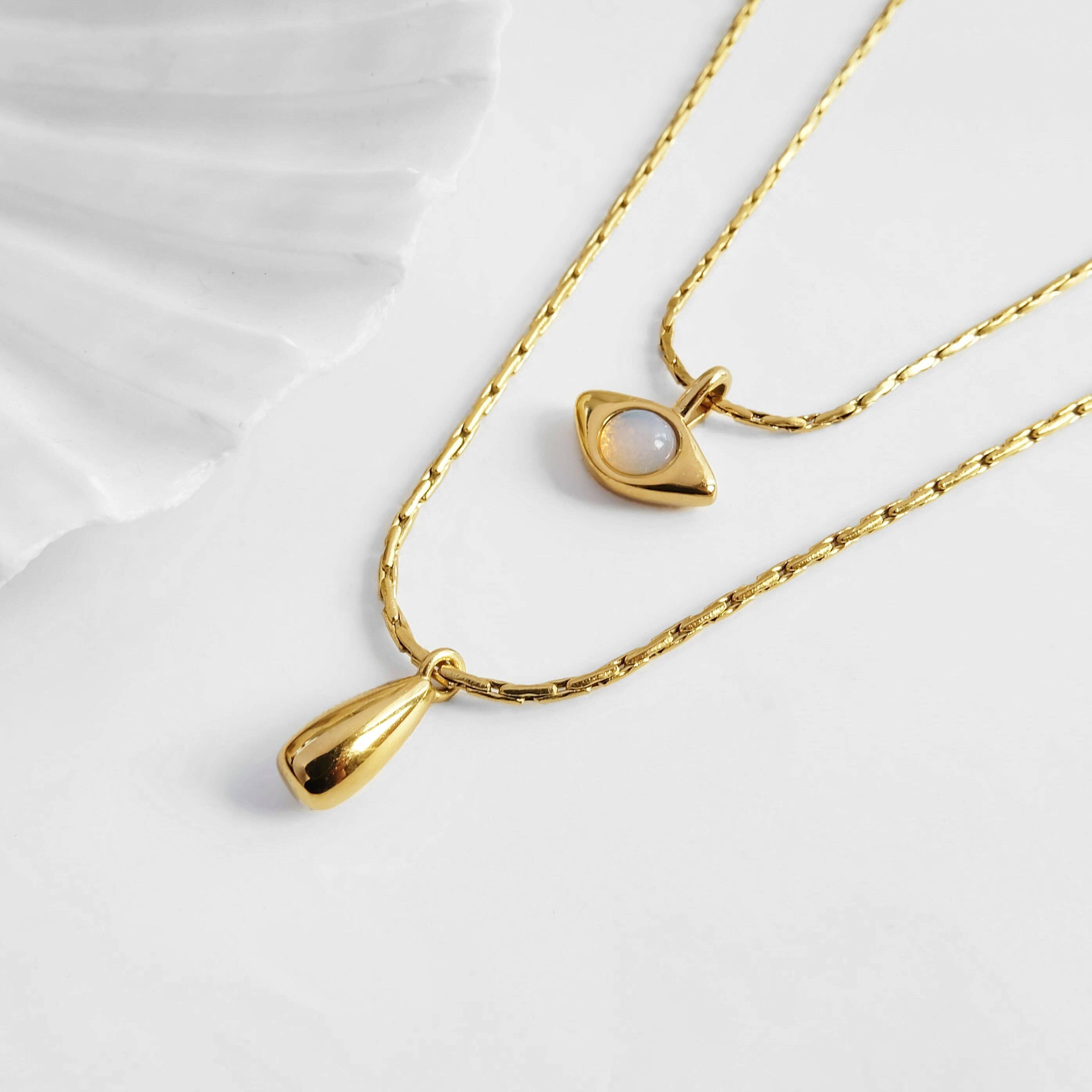 Boho Eye Layering Necklace