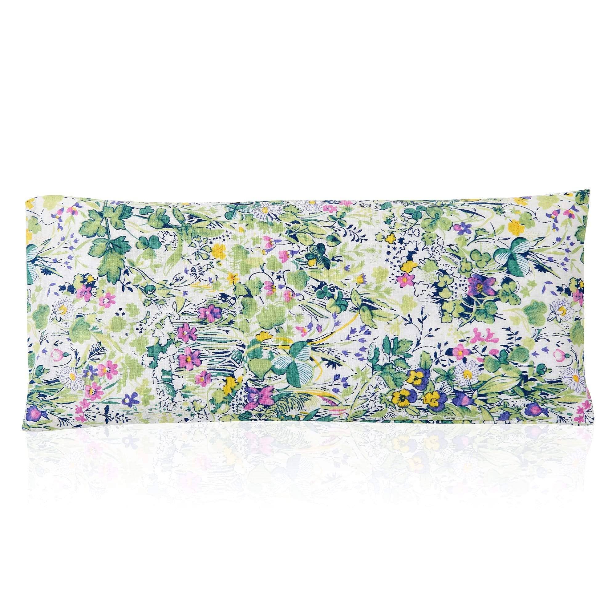 Relaxation Lavender Eye Pillow Green Garden Pattern
