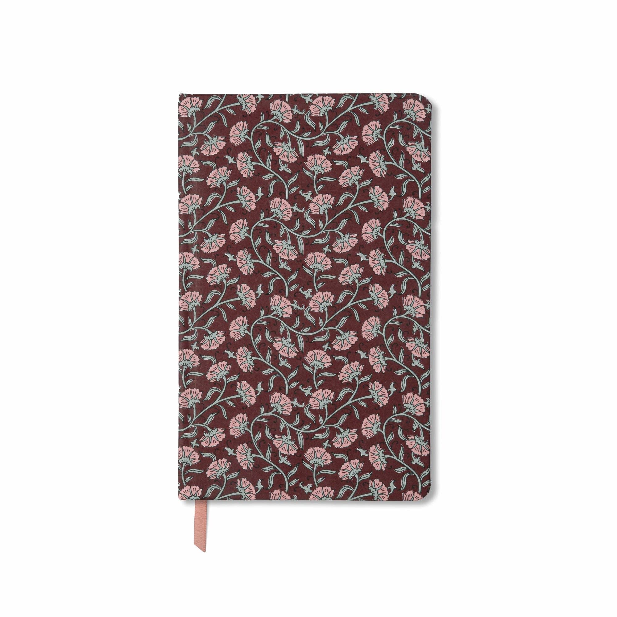 Designworks Ink Soft Touch Journal - Burgundy Vintage Floral
