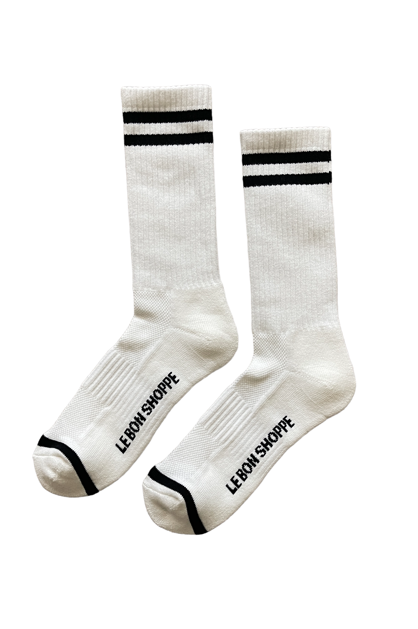EXTENDED Boyfriend Socks: Clean White