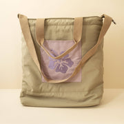 Nylon Beach Tote in Eucalyptus