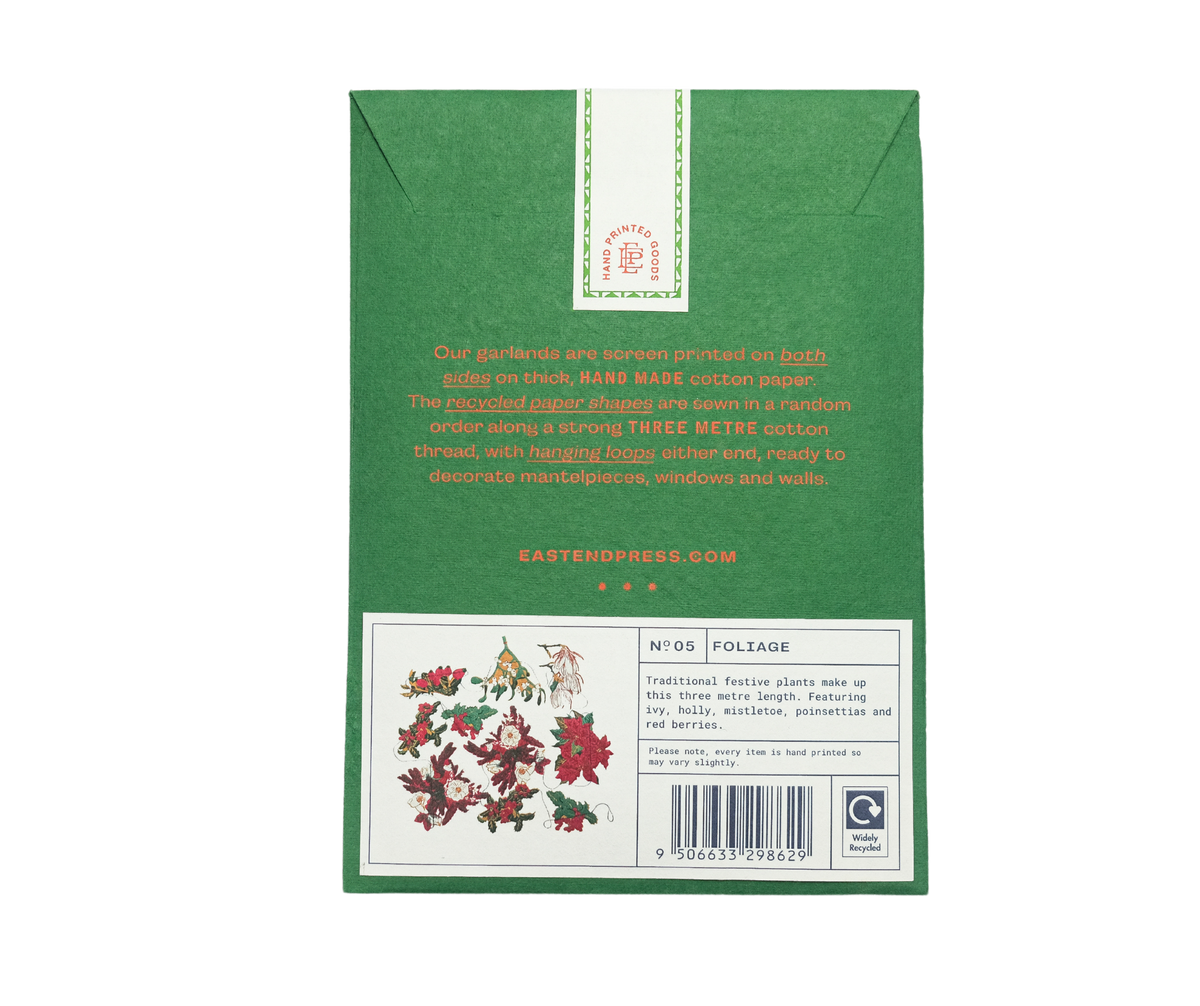UK/EU: Foliage Sewn Garland