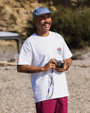 Laidback Recycled Cotton Relaxed Fit T-Shirt White