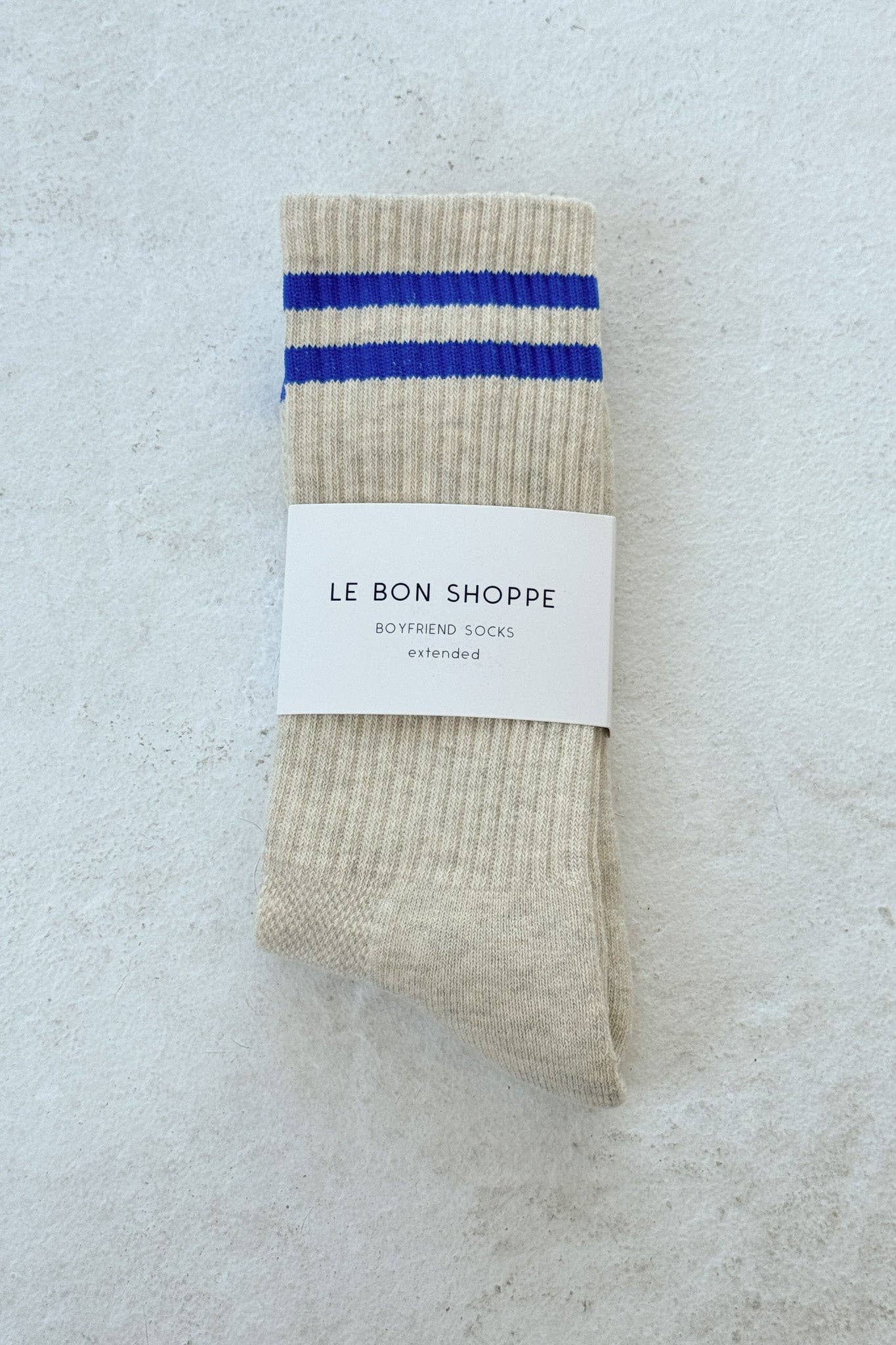 EXTENDED Boyfriend Socks: Parchment
