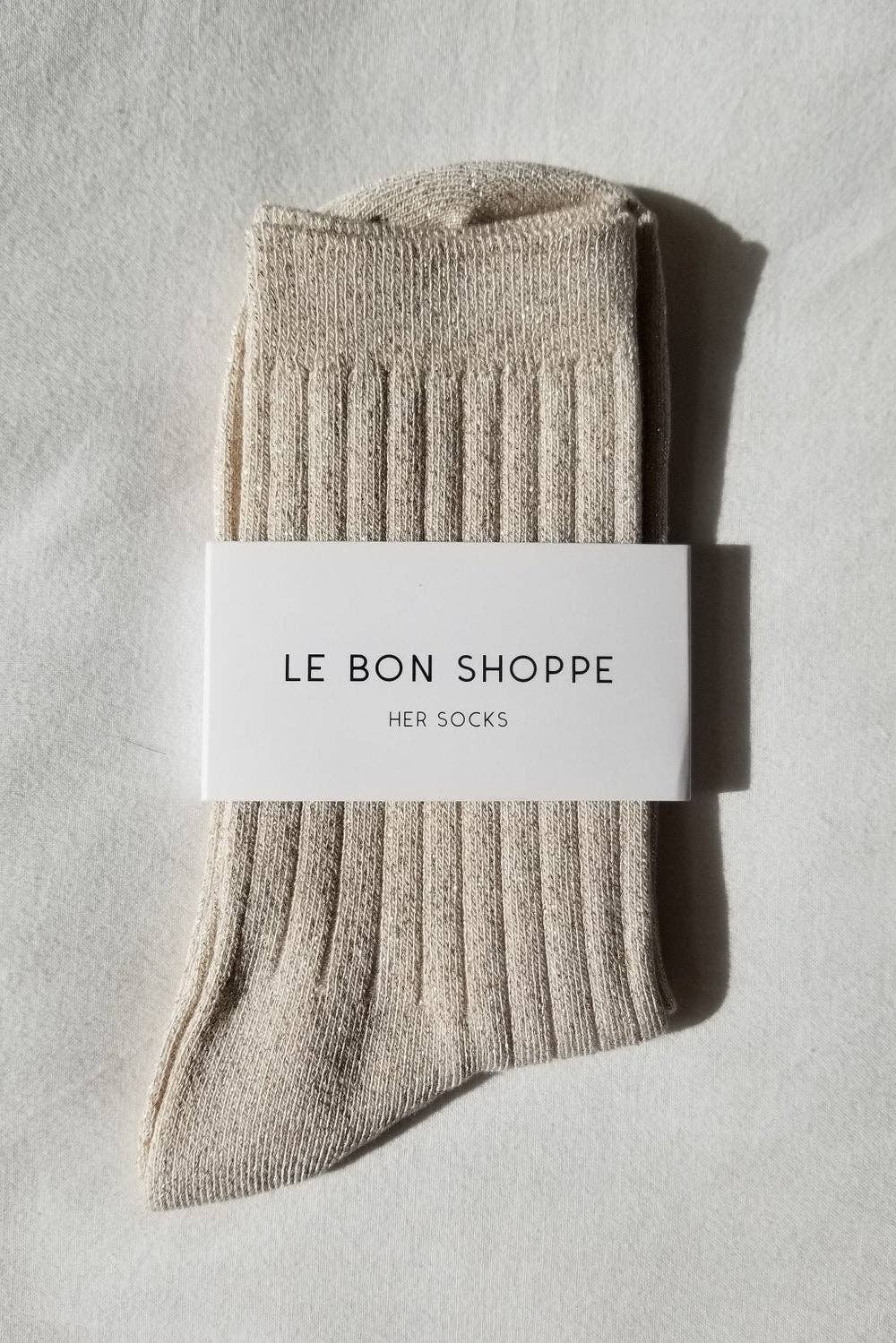 Her Socks - MODAL Lurex : Copper Black