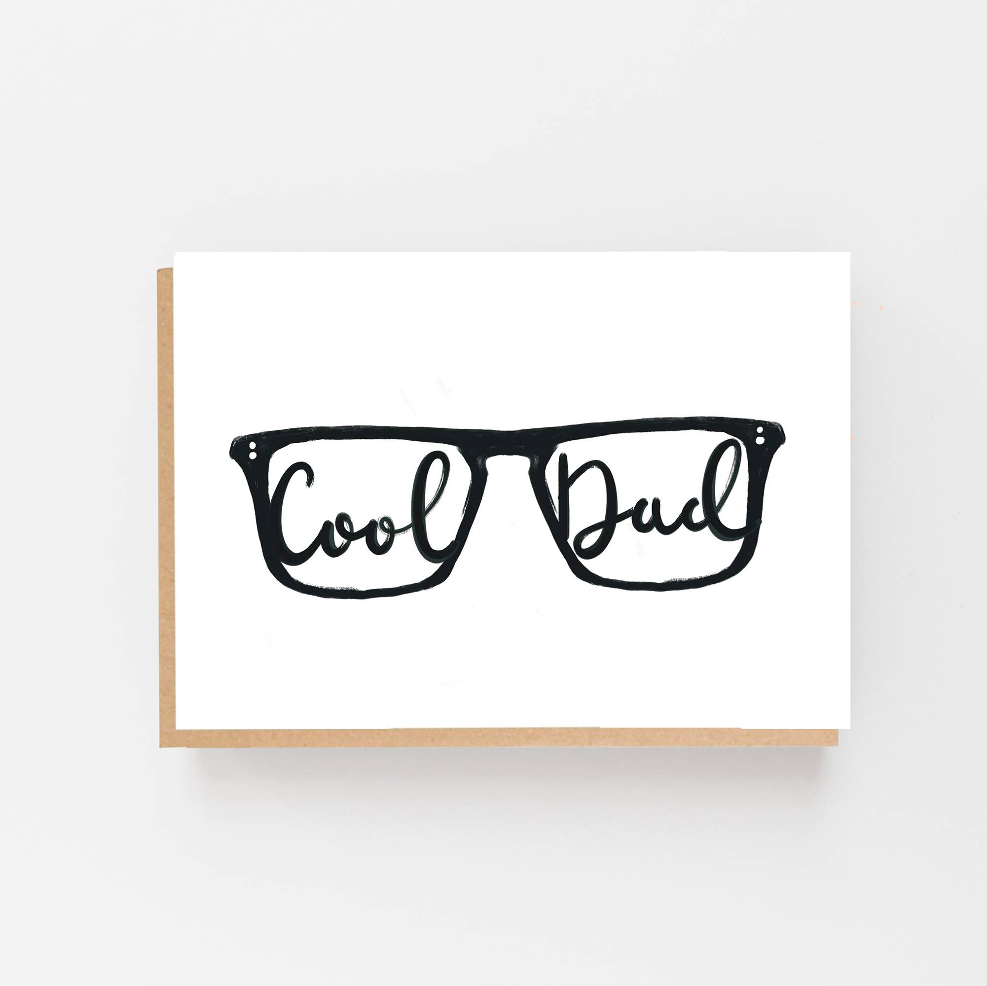 Cool Dad Glasses Card