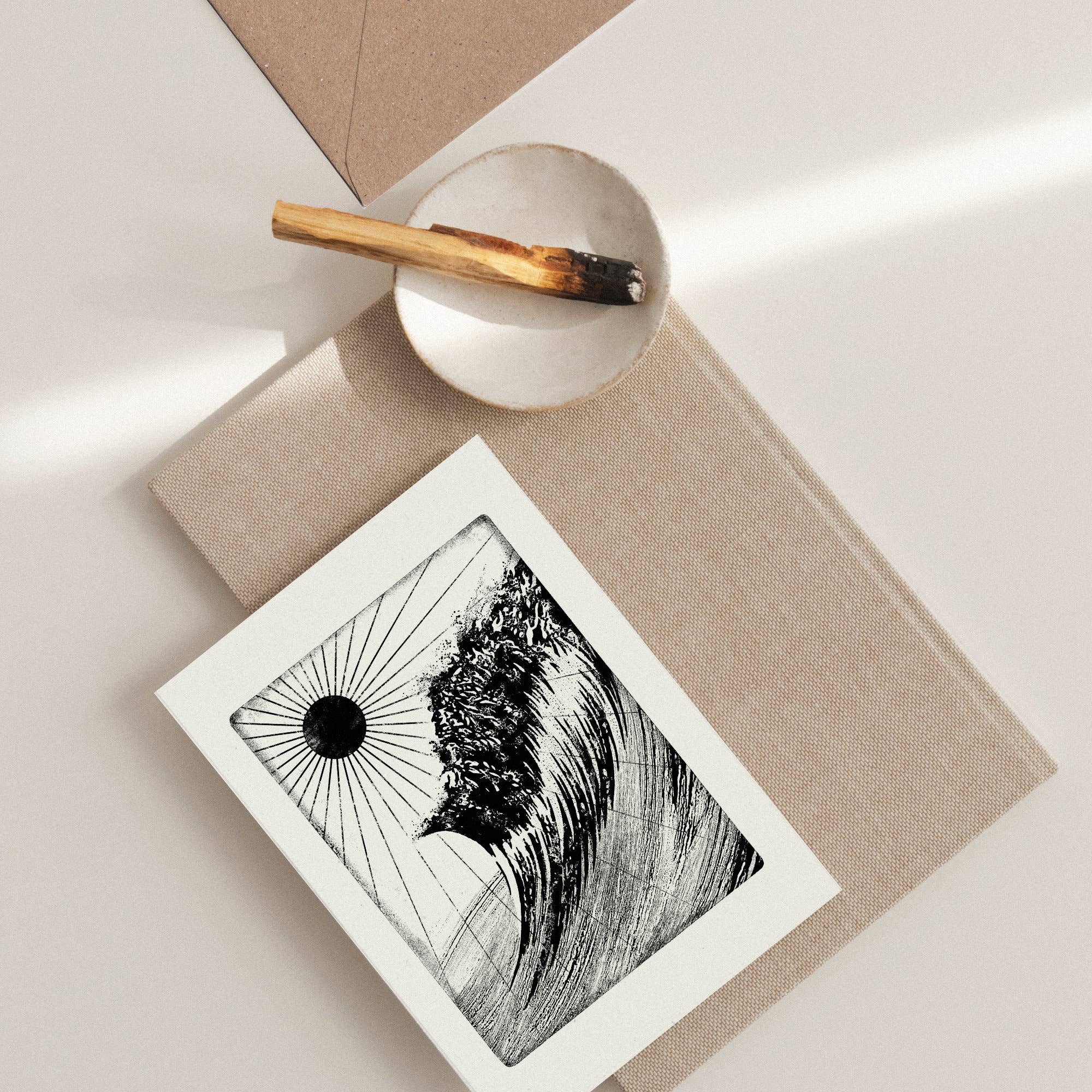 Wave Song Individual Card (A6) Ocean Sea Seascape Coastal