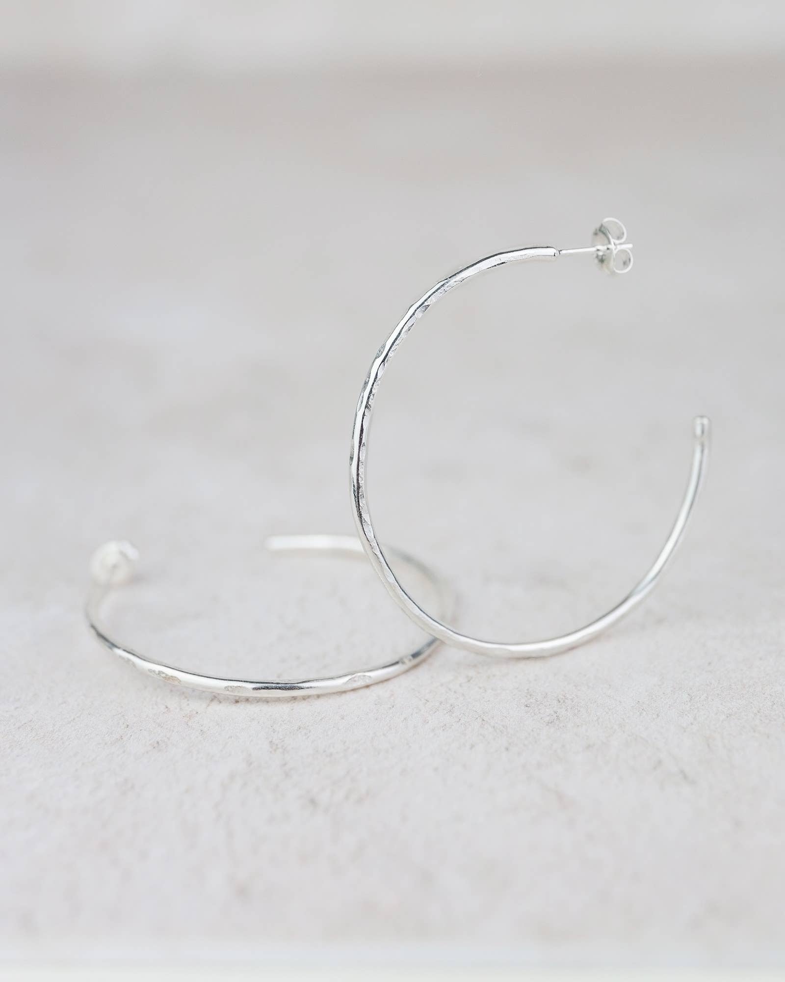 Sterling Silver Medium Everyday Hoops