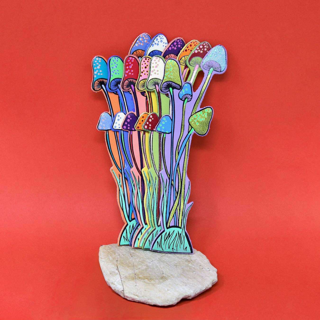 Mushroom Bookmark: Royal Blue