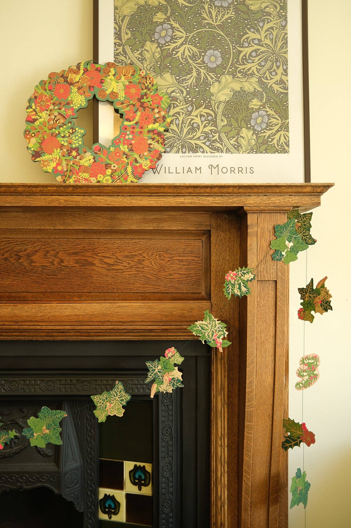 Holly and Ivy Sewn Garland