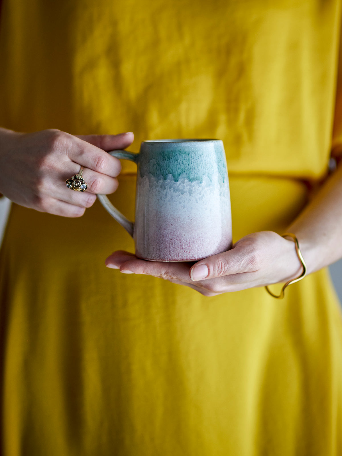 Winnie Mug - Pink and Grey