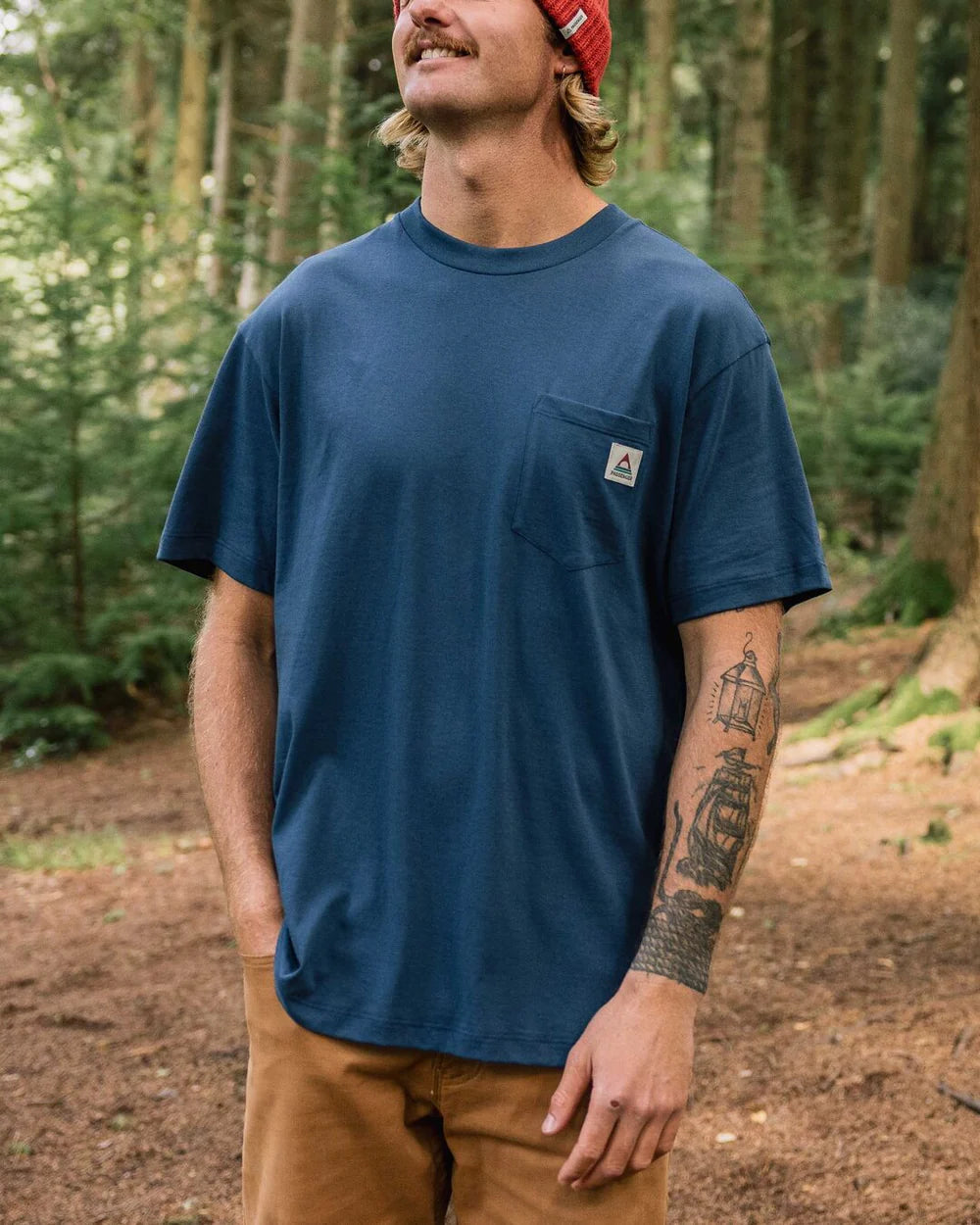Heritage Recycled Relaxed Fit T-Shirt Dark Denim