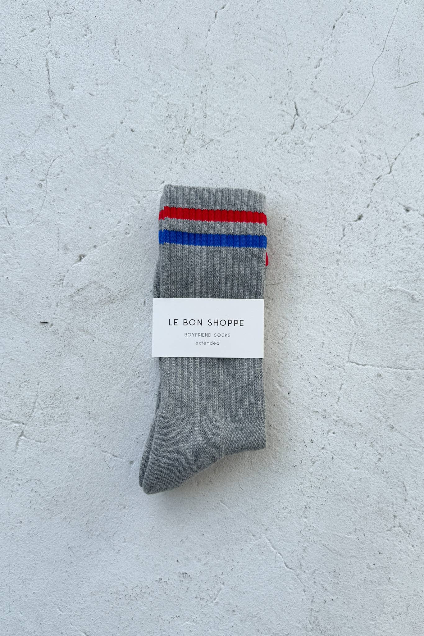 Extended Boyfriend Socks: Ice