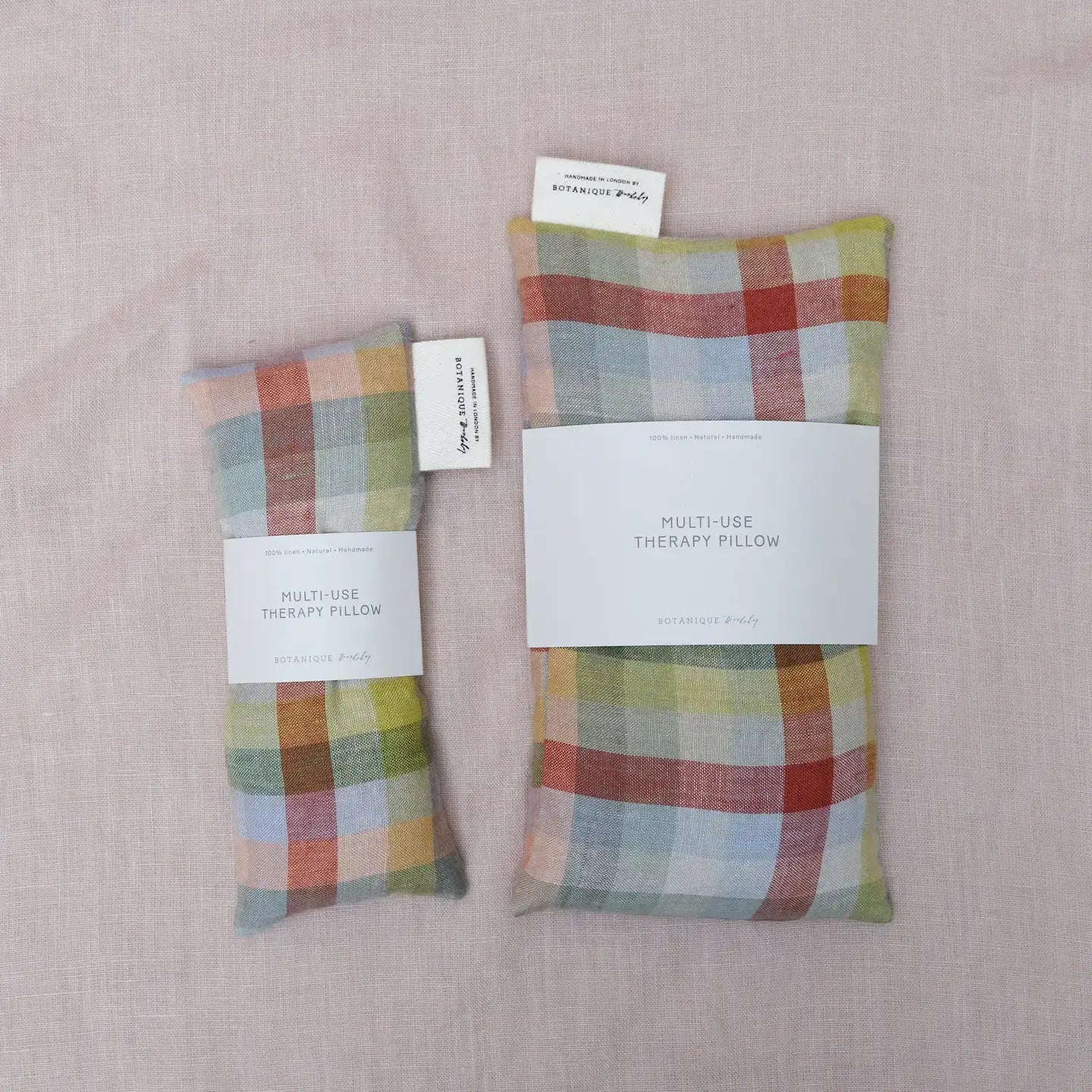 Multi-Use Lavender Eye Pillow | Linen Aurora Check