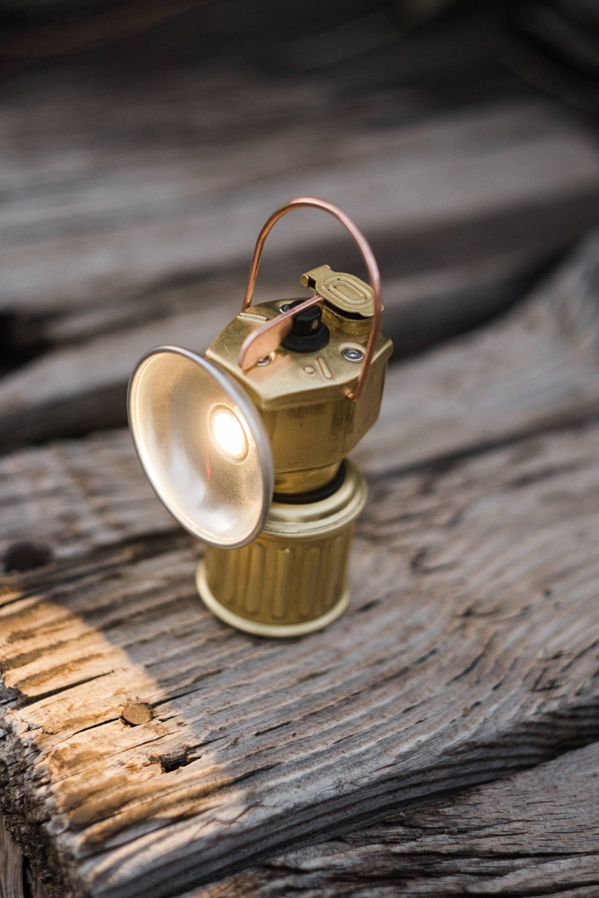 Miners Lantern: Brass
