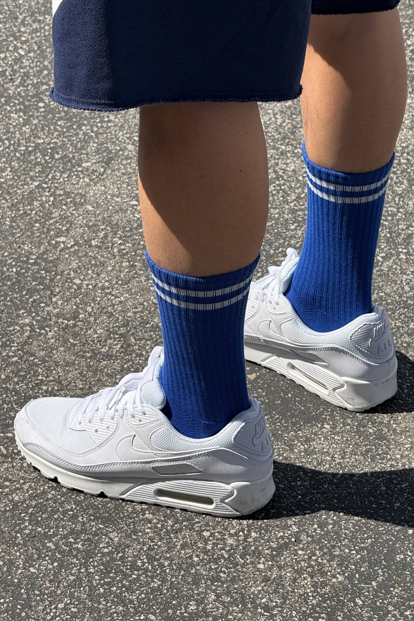 Extended Boyfriend Socks: Milk