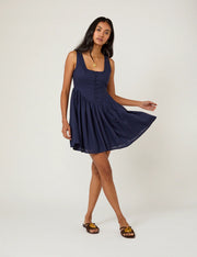 Cora Mini Dress - Blue