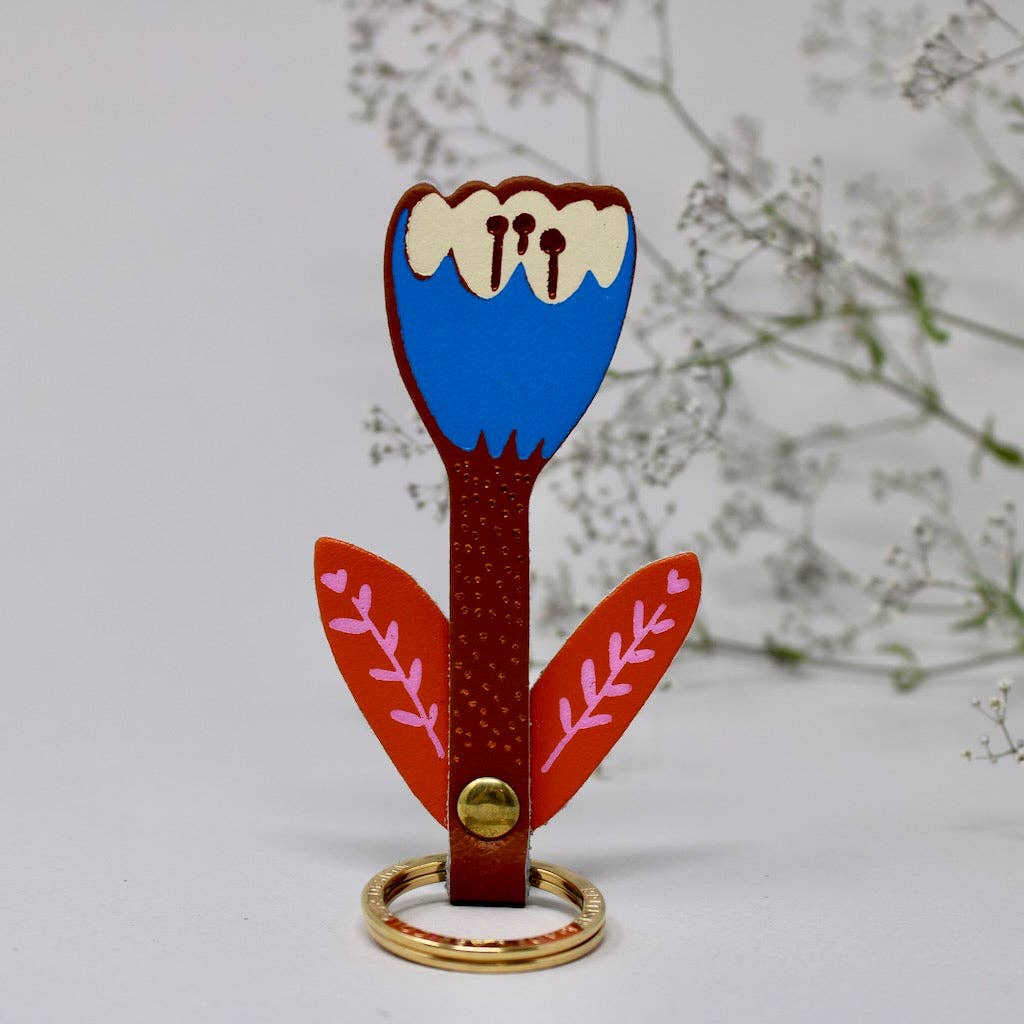 Tulip Key Fob: Turquoise