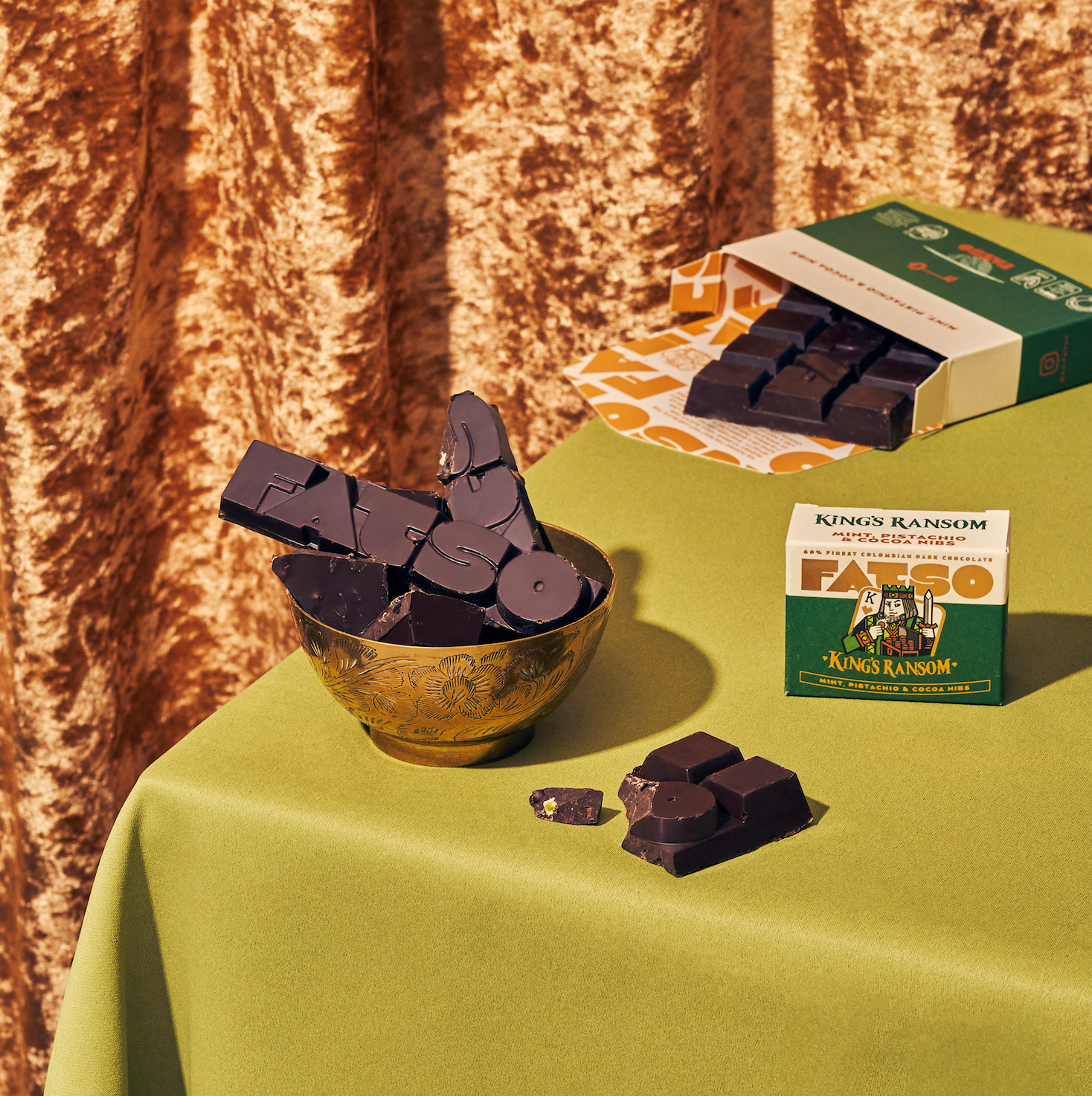 KING'S RANSOM 40g - 60 % Dark chocolate vegan chunky bar