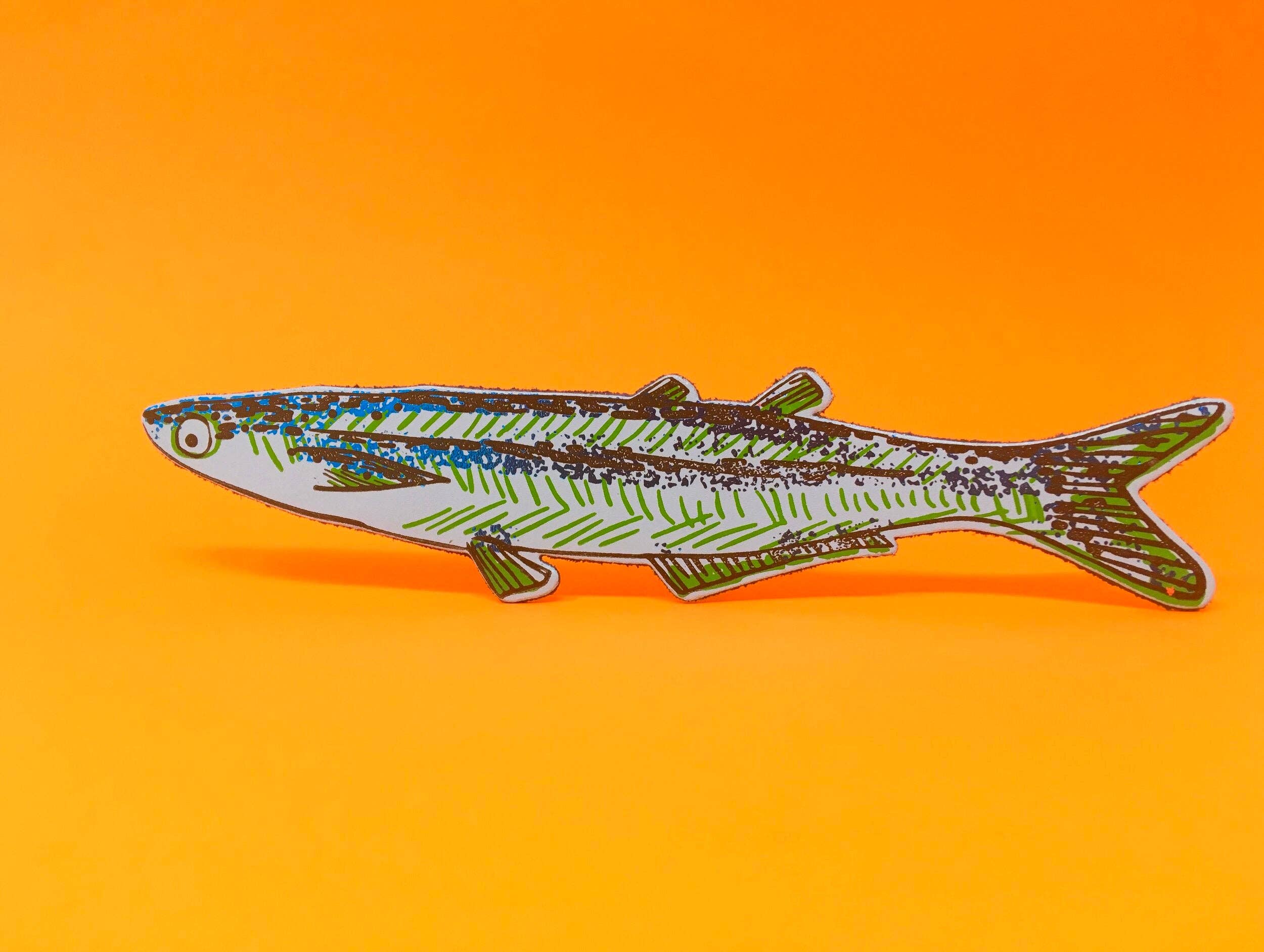 Fish Bookmark: Dark Green