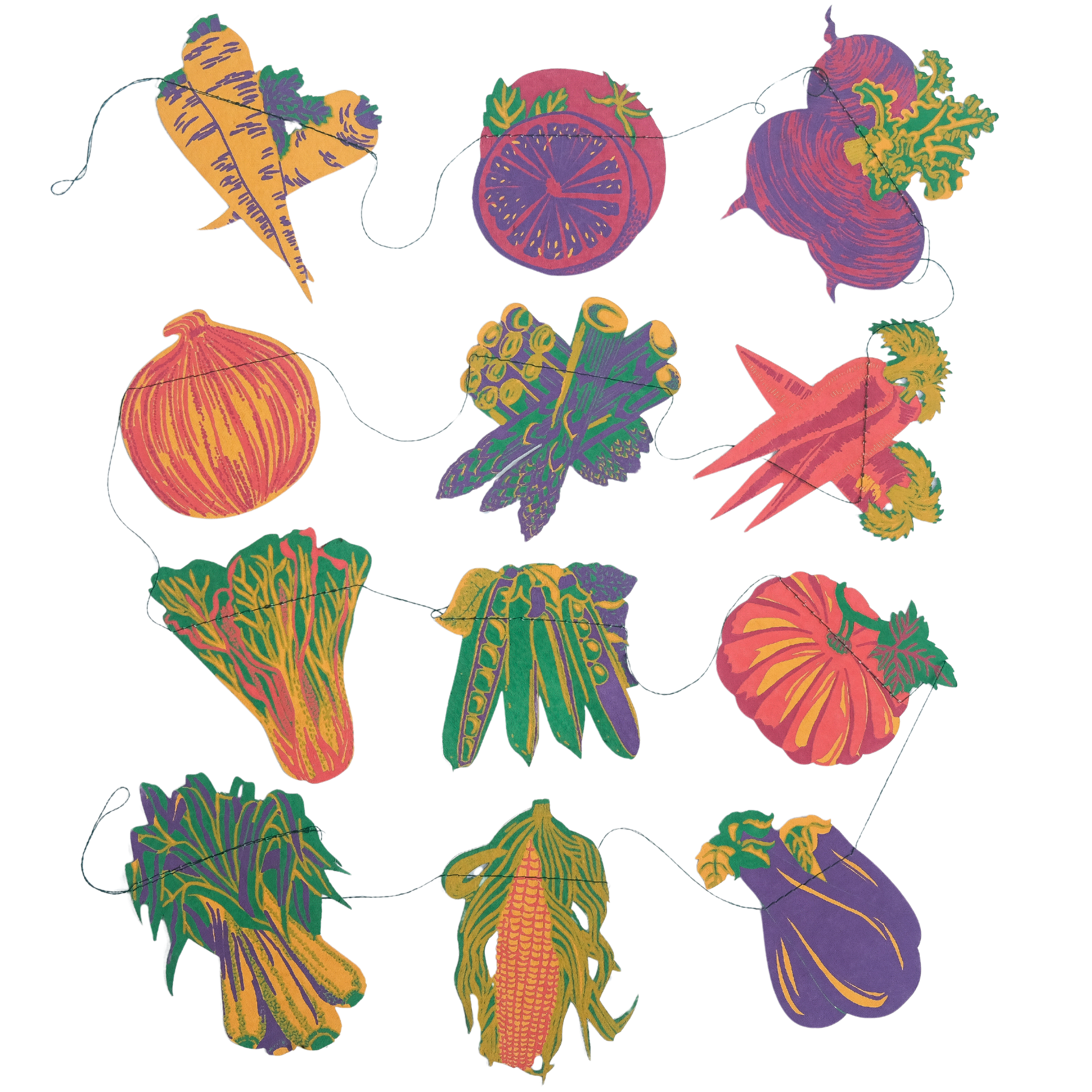 UK/EU: Vegetable Sewn Garland