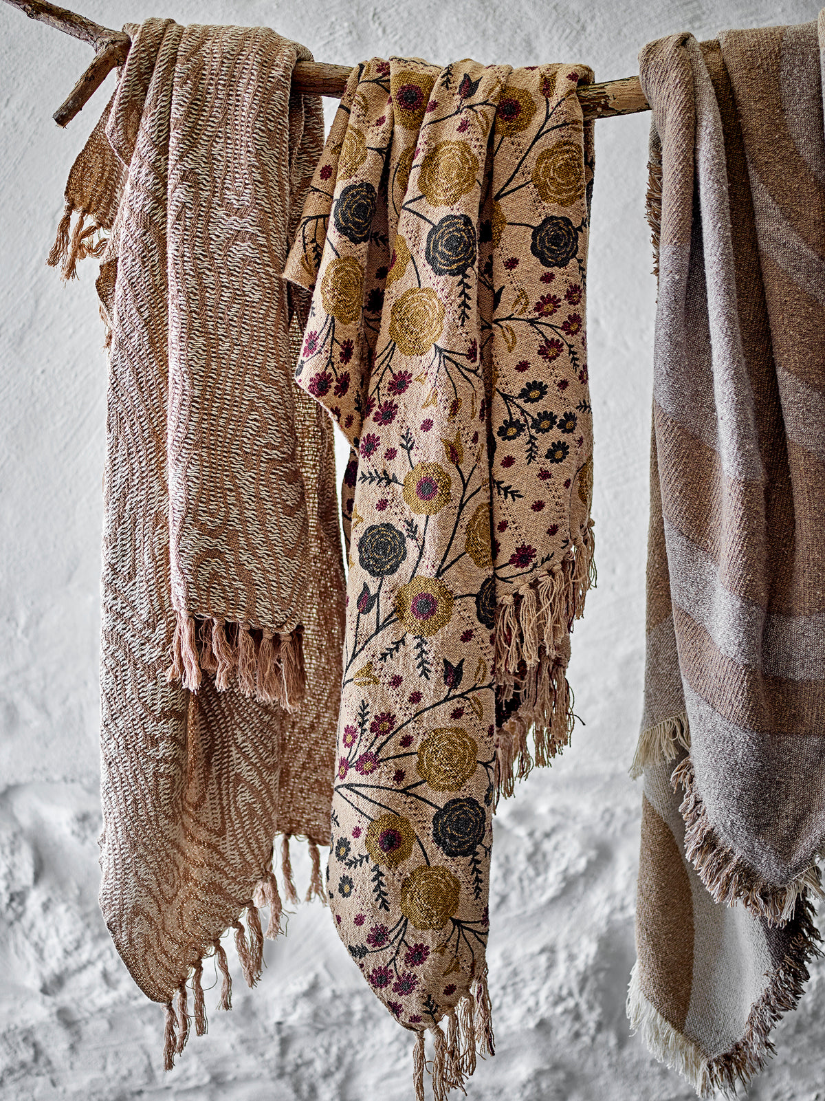Salobre Throw - Brown, Mixed Fibres
