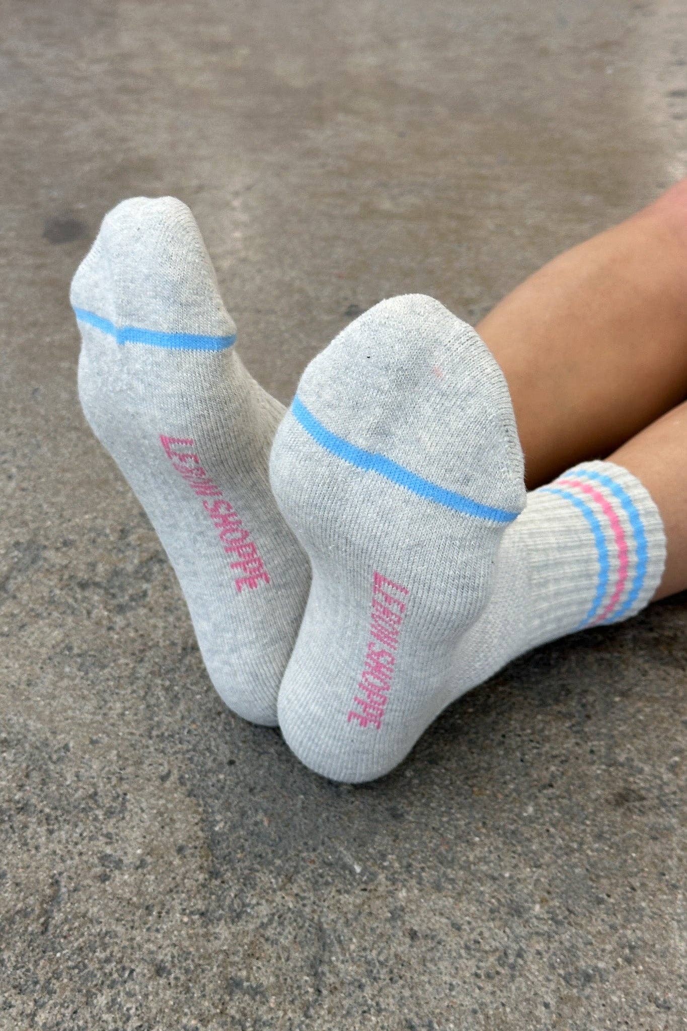 Girlfriend Socks: Egret