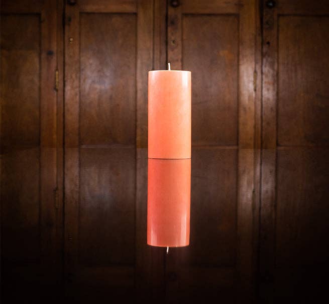 15 cm Tall SOLID Rust Pillar Candle: 6