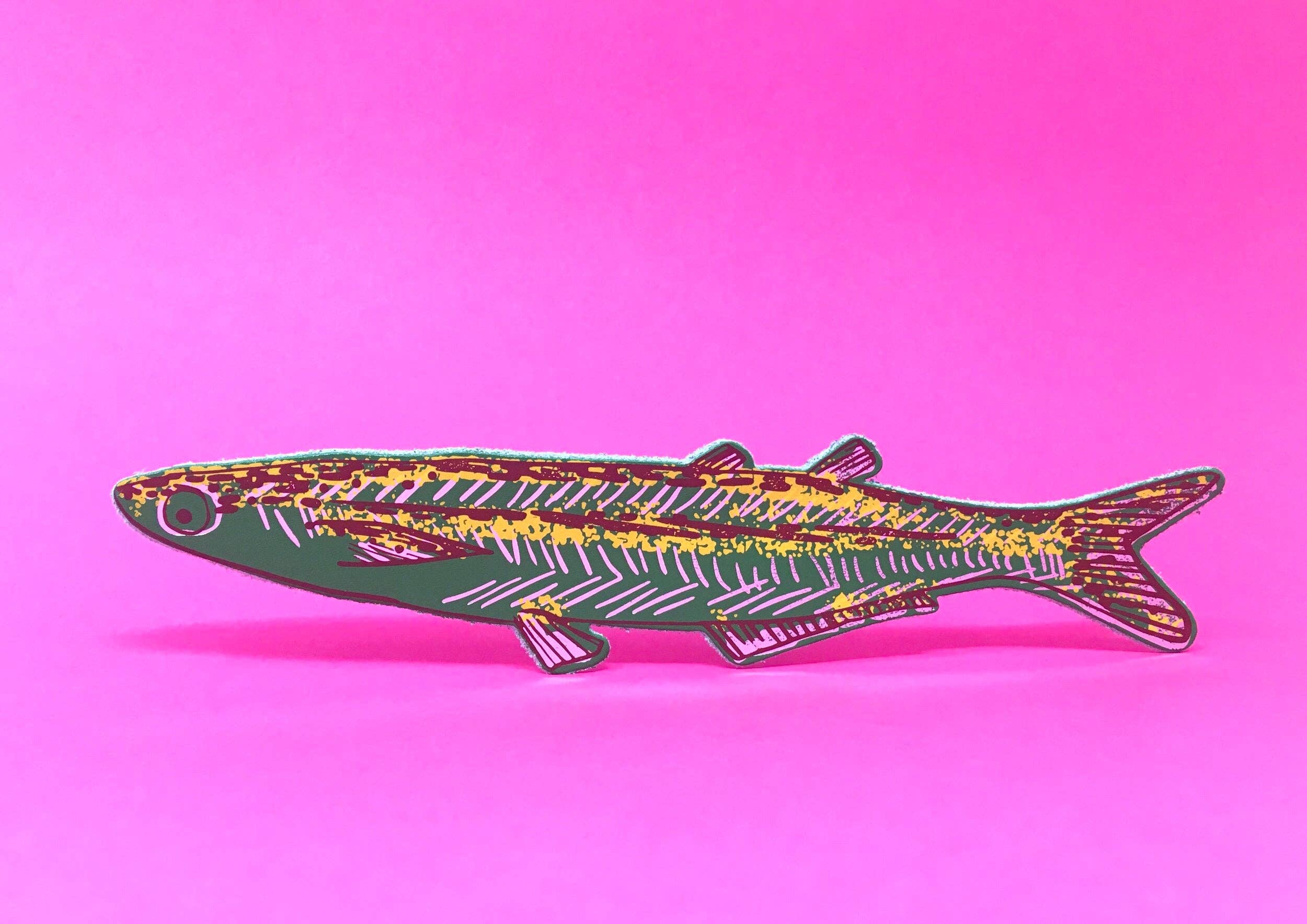 Fish Bookmark: Dark Green