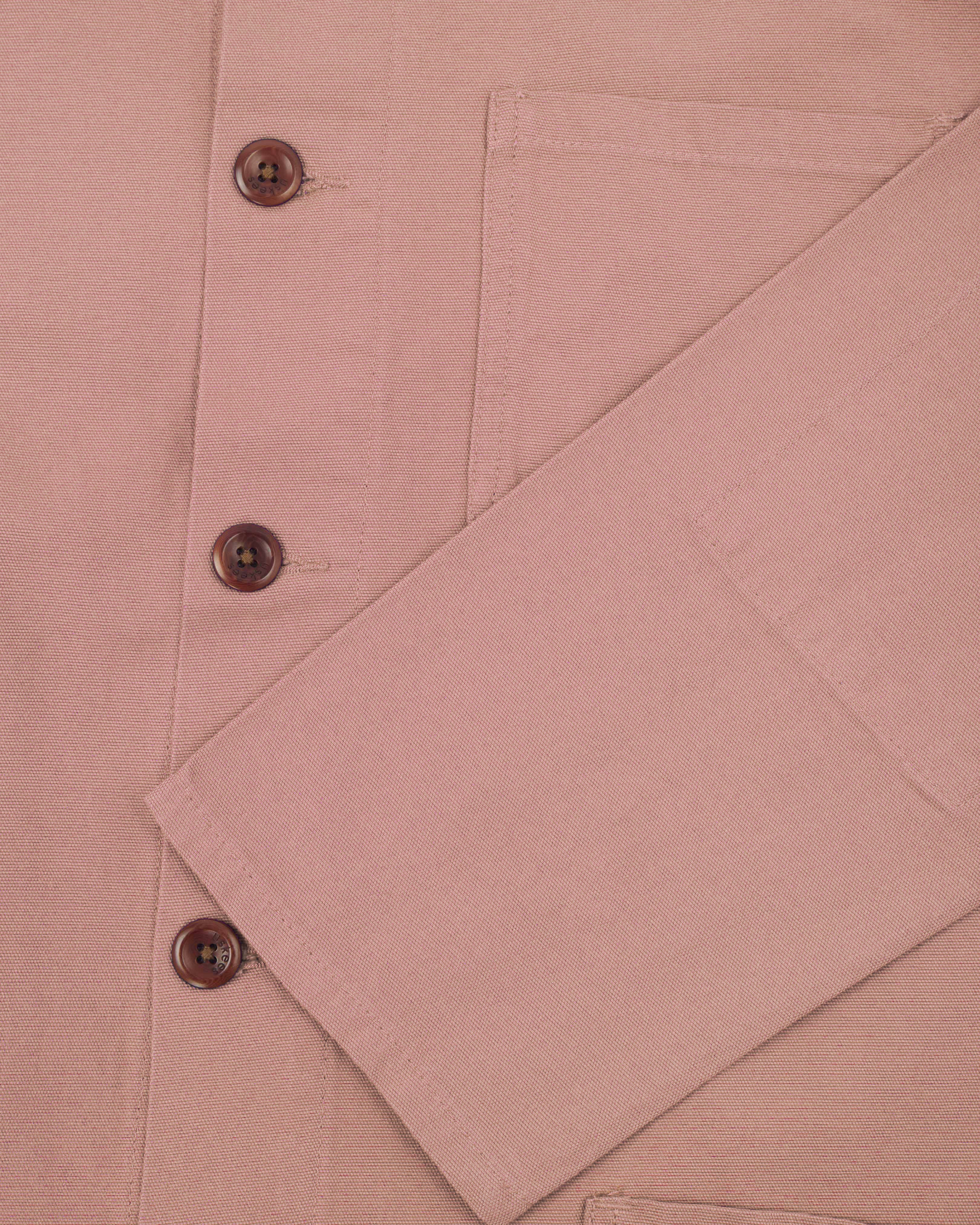 3001 Buttoned Overshirt - Dusky Pink