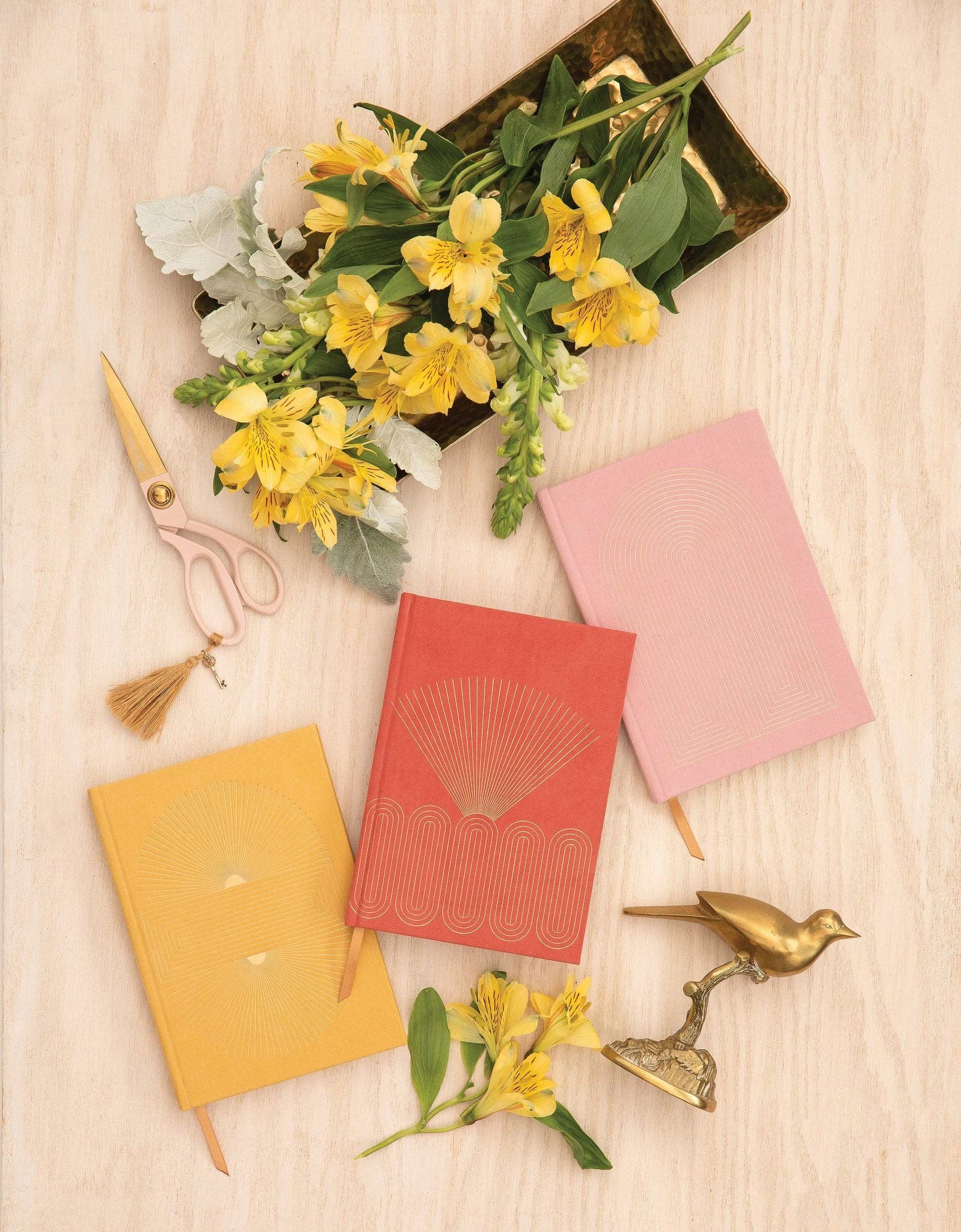 Designworks Ink Suedette Journal - Pink - Radiant Rainbow