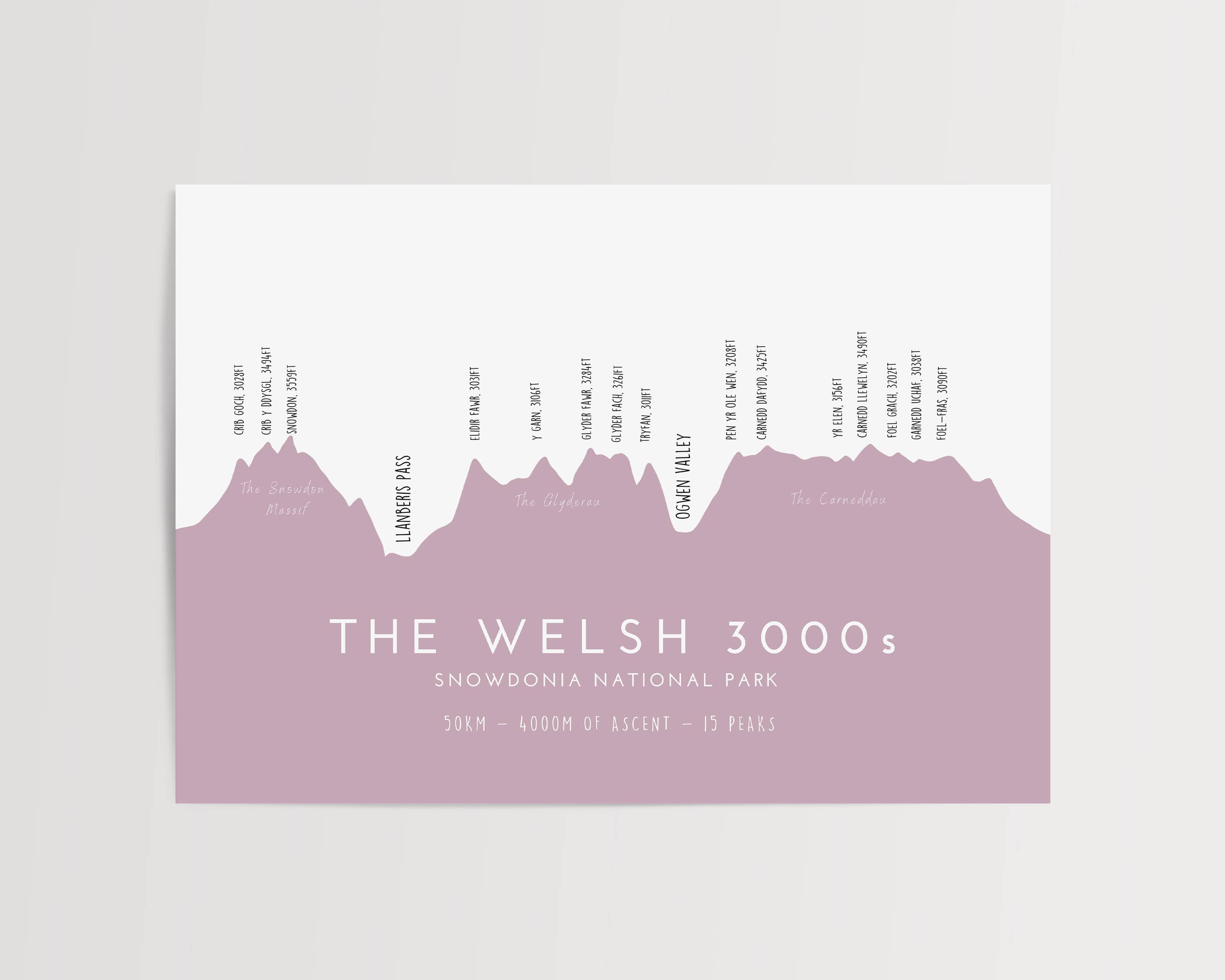 Welsh 3000 Print (English Version): Sage / A5