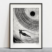 One Breath, Digital Print (A4, A3) Ocean Wild Swim Summer: A3