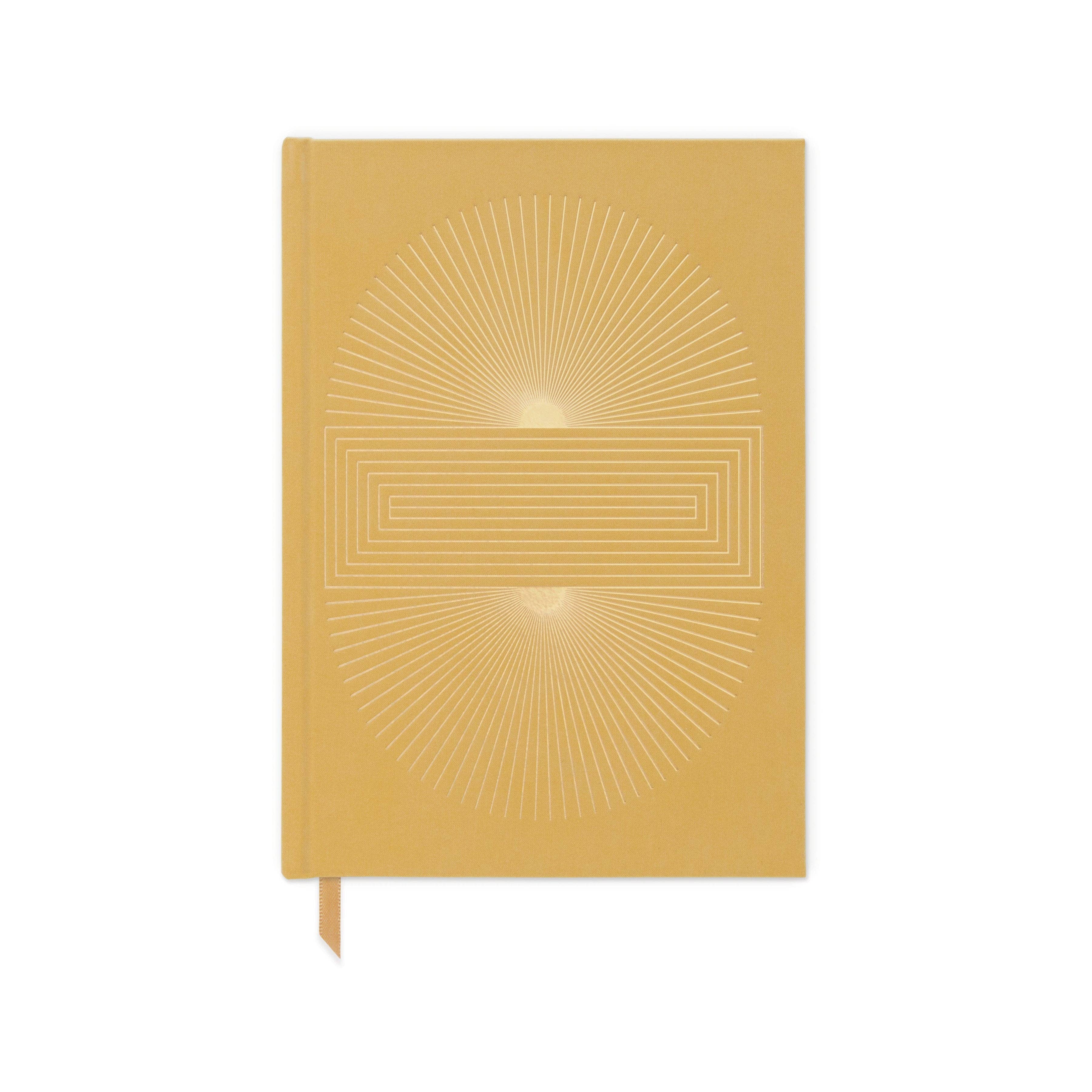 Designworks Ink Suedette Journal - Ochre - Radiant Sun Block