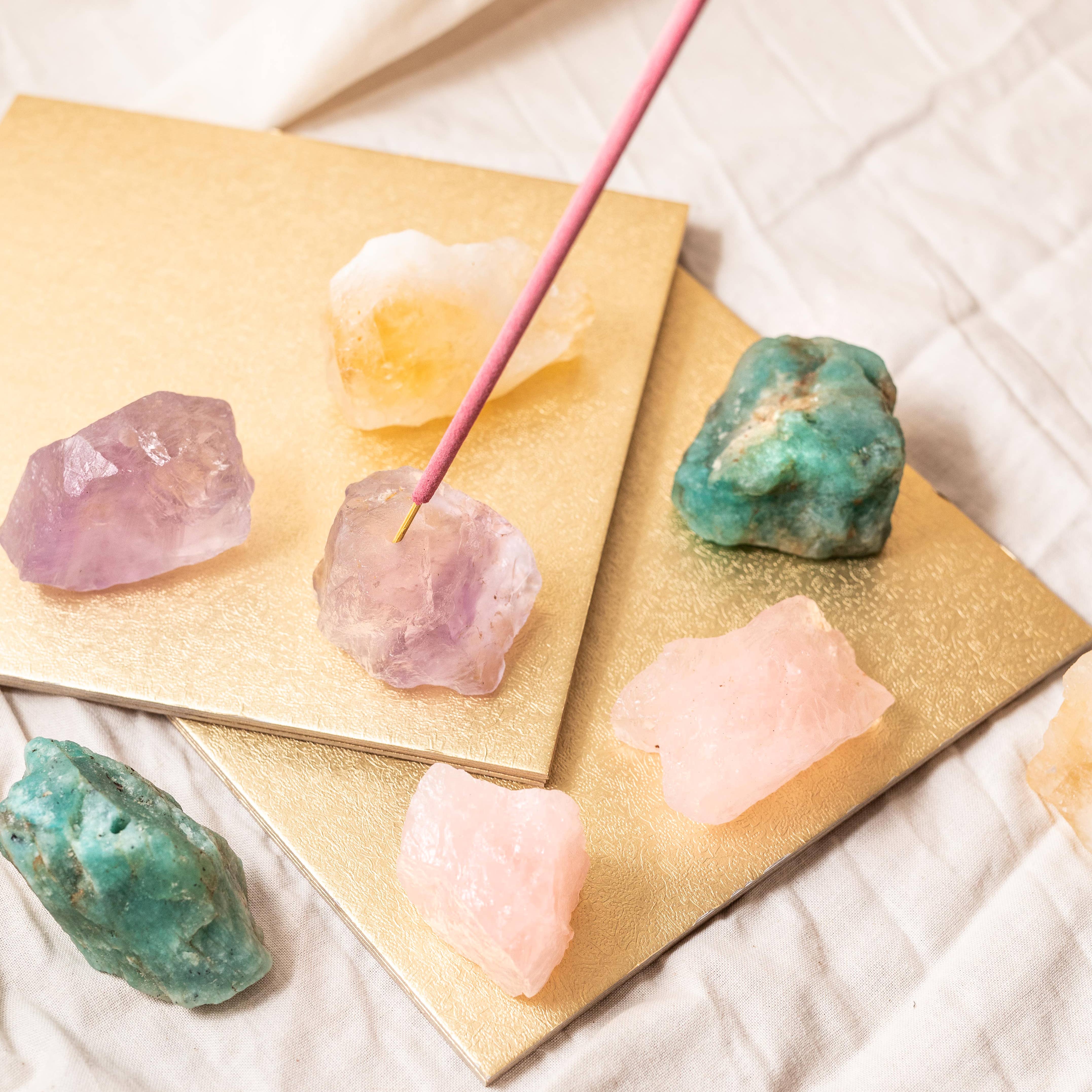 Crystal Incense Holder: Rose Quartz