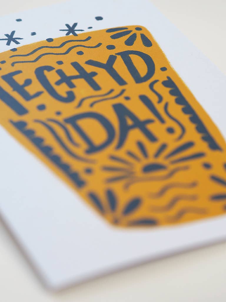 Iechyd Da! Welsh Language Friendship - Congratulations Card