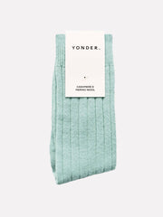 Cashmere Blend Socks | Mist