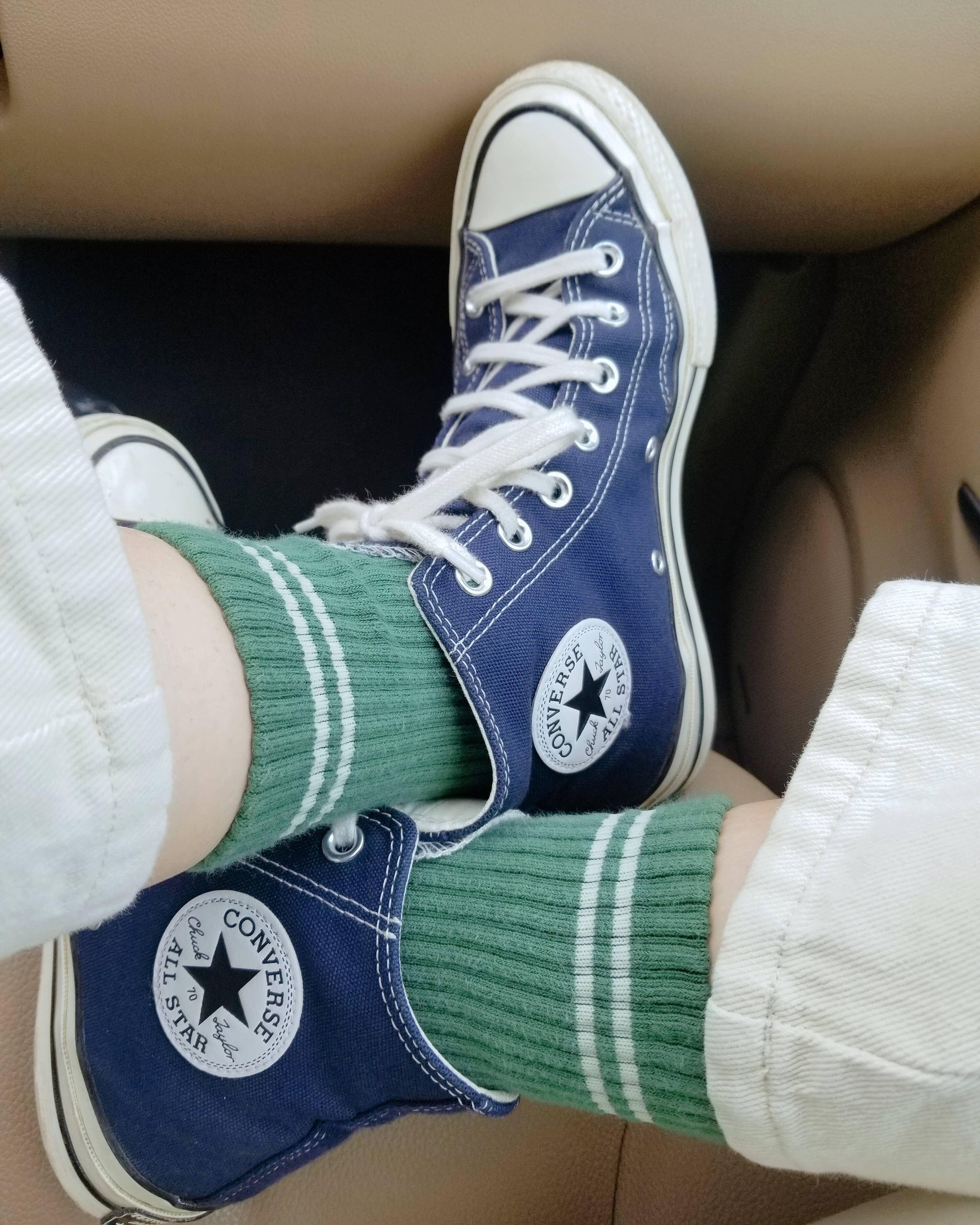 Boyfriend Socks: Blue Grey
