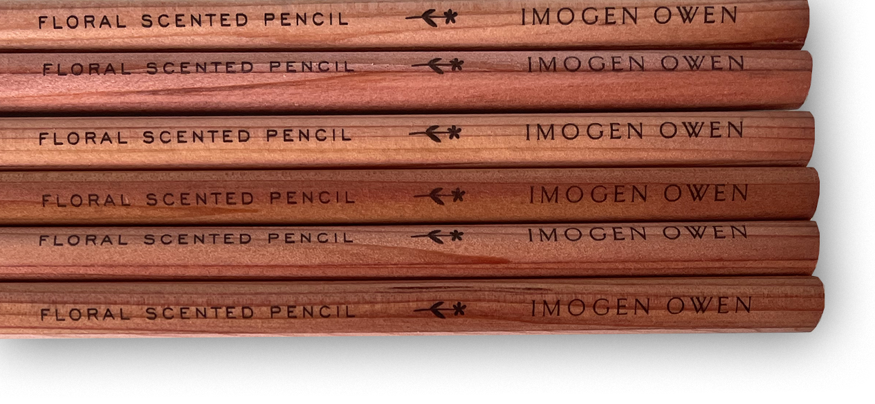 ROSE GERANIUM SCENTED PENCILS: Pink