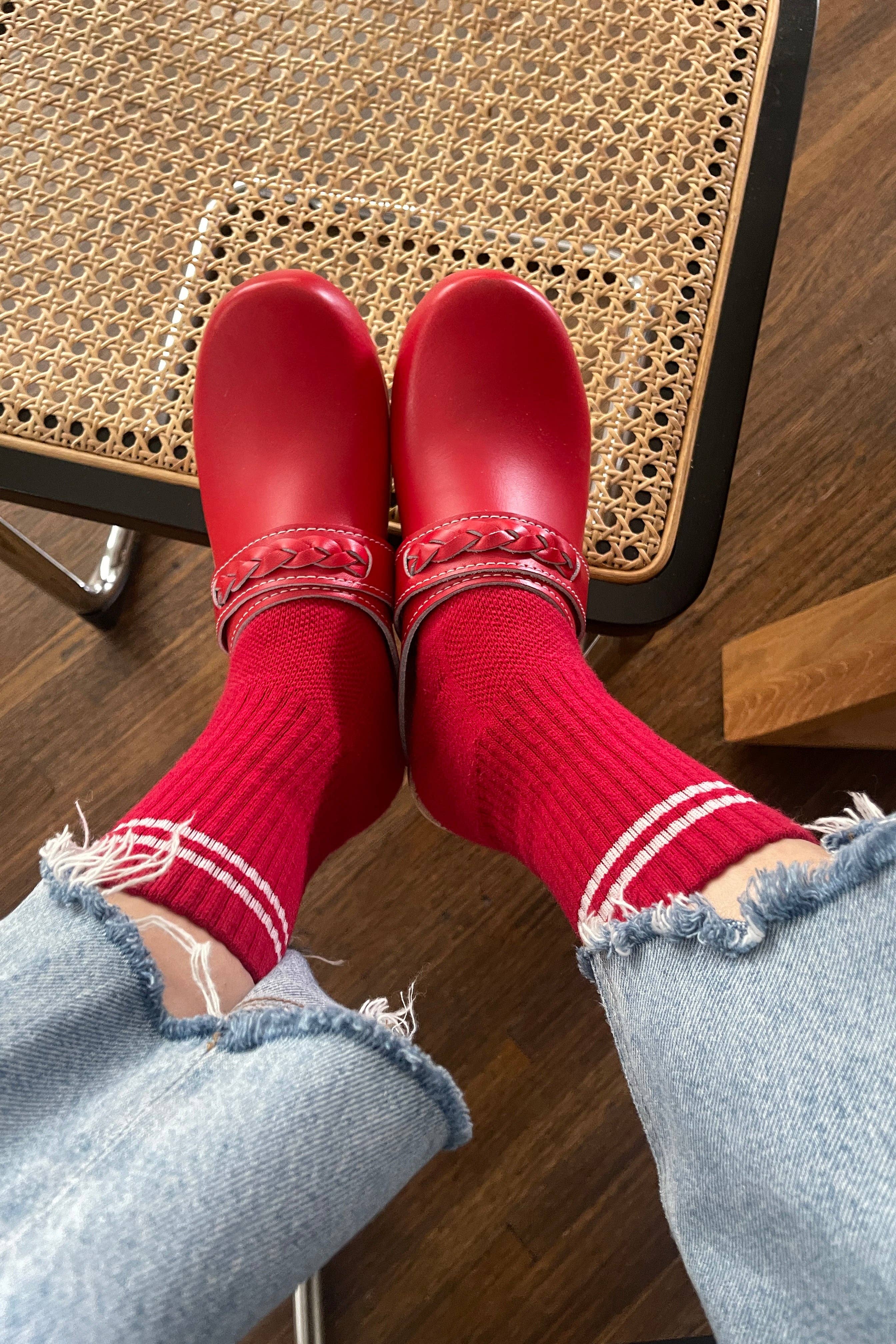 Boyfriend Socks: Coral