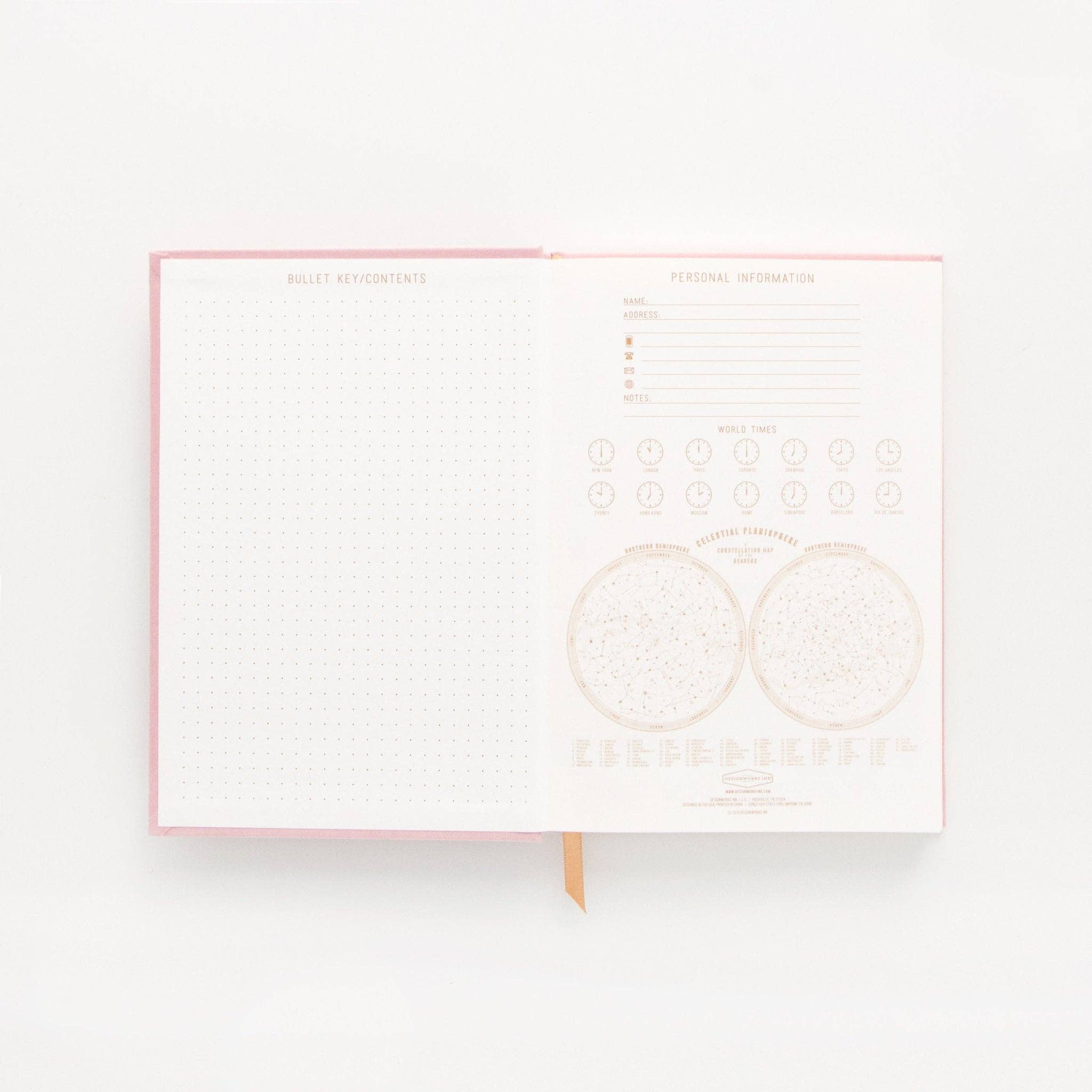 Designworks Ink Suedette Journal - Pink - Radiant Rainbow