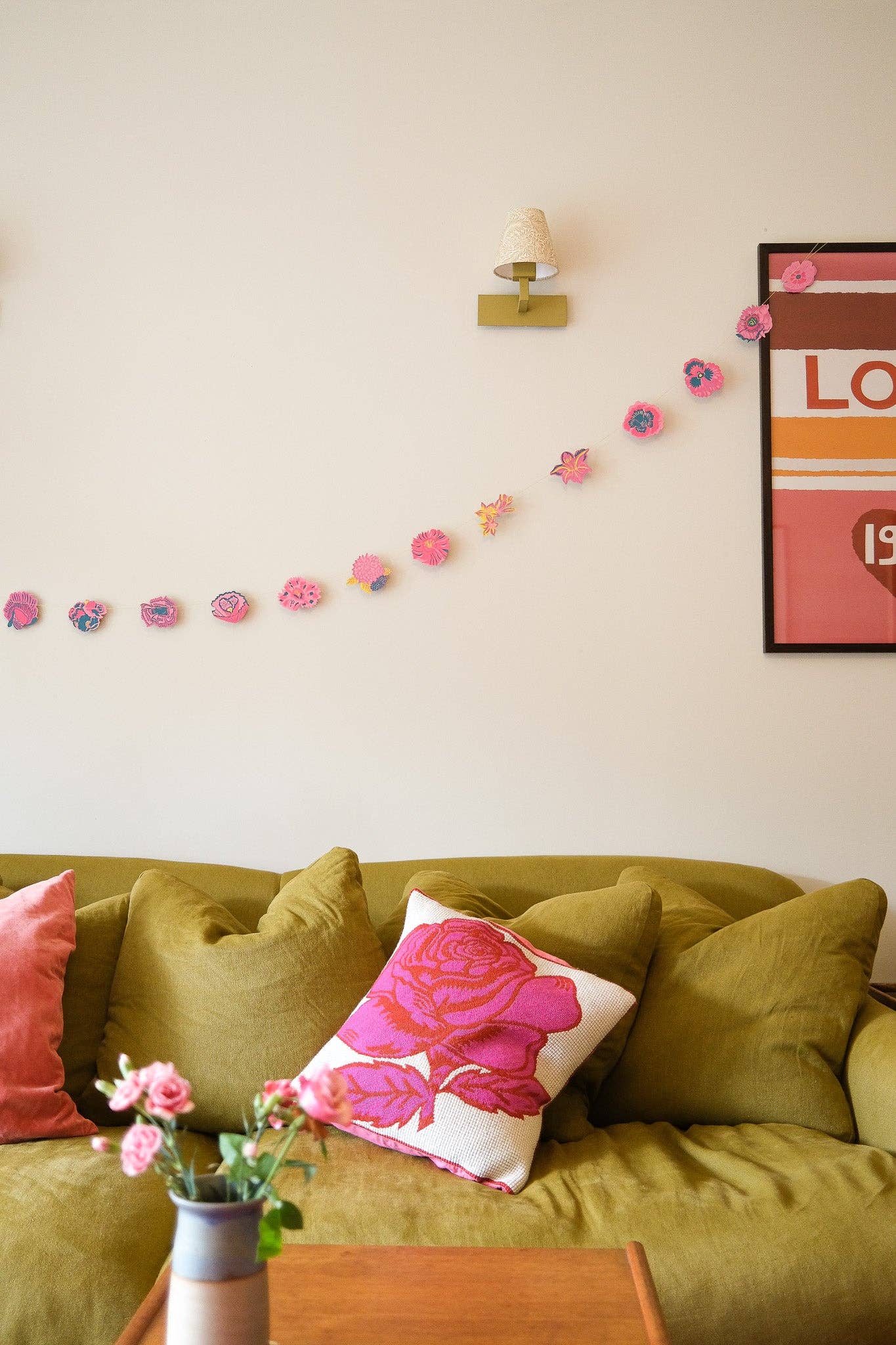 UK/EU: Summer Garden Sewn Garland