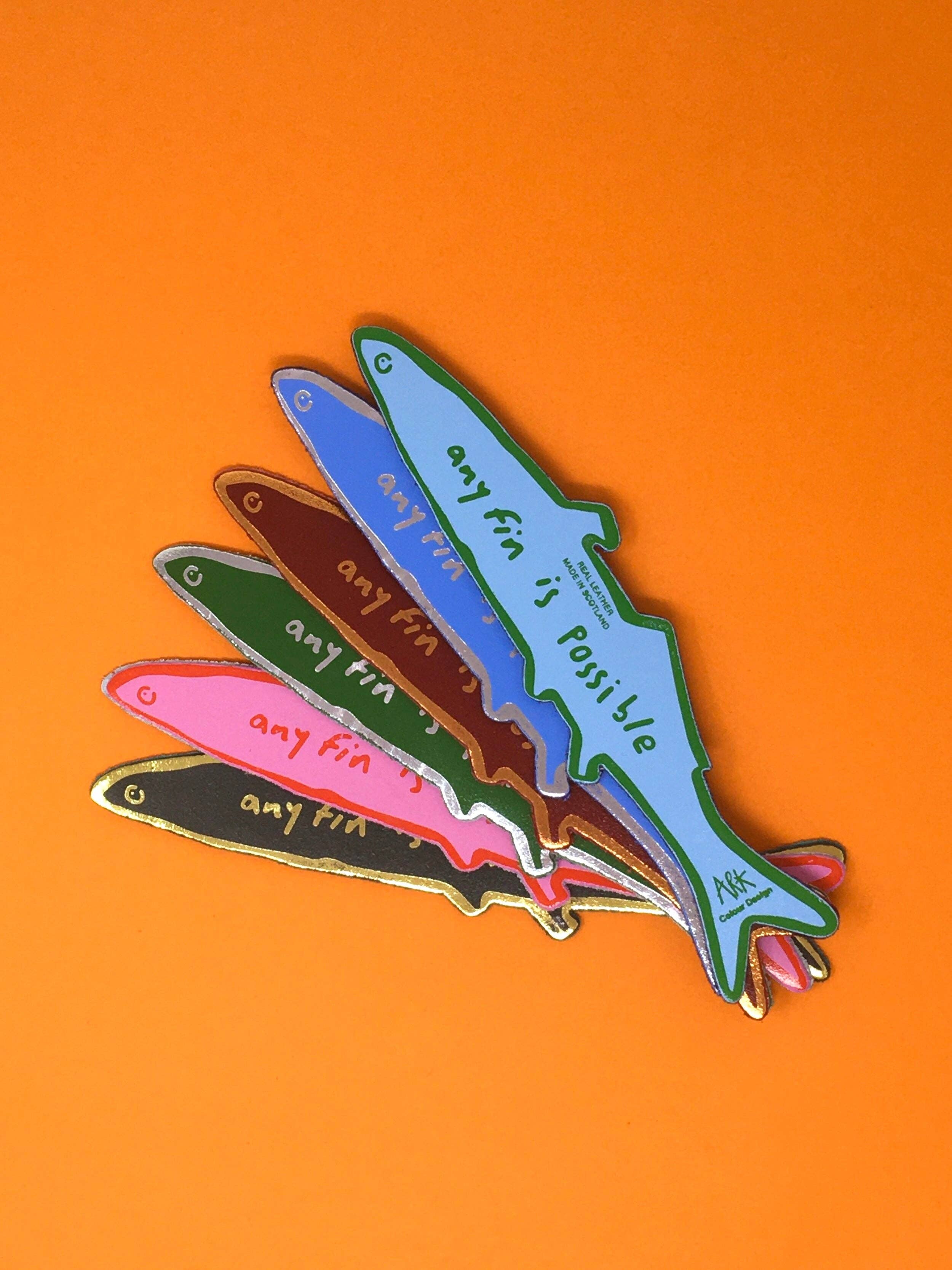 Fish Bookmark: Dark Green