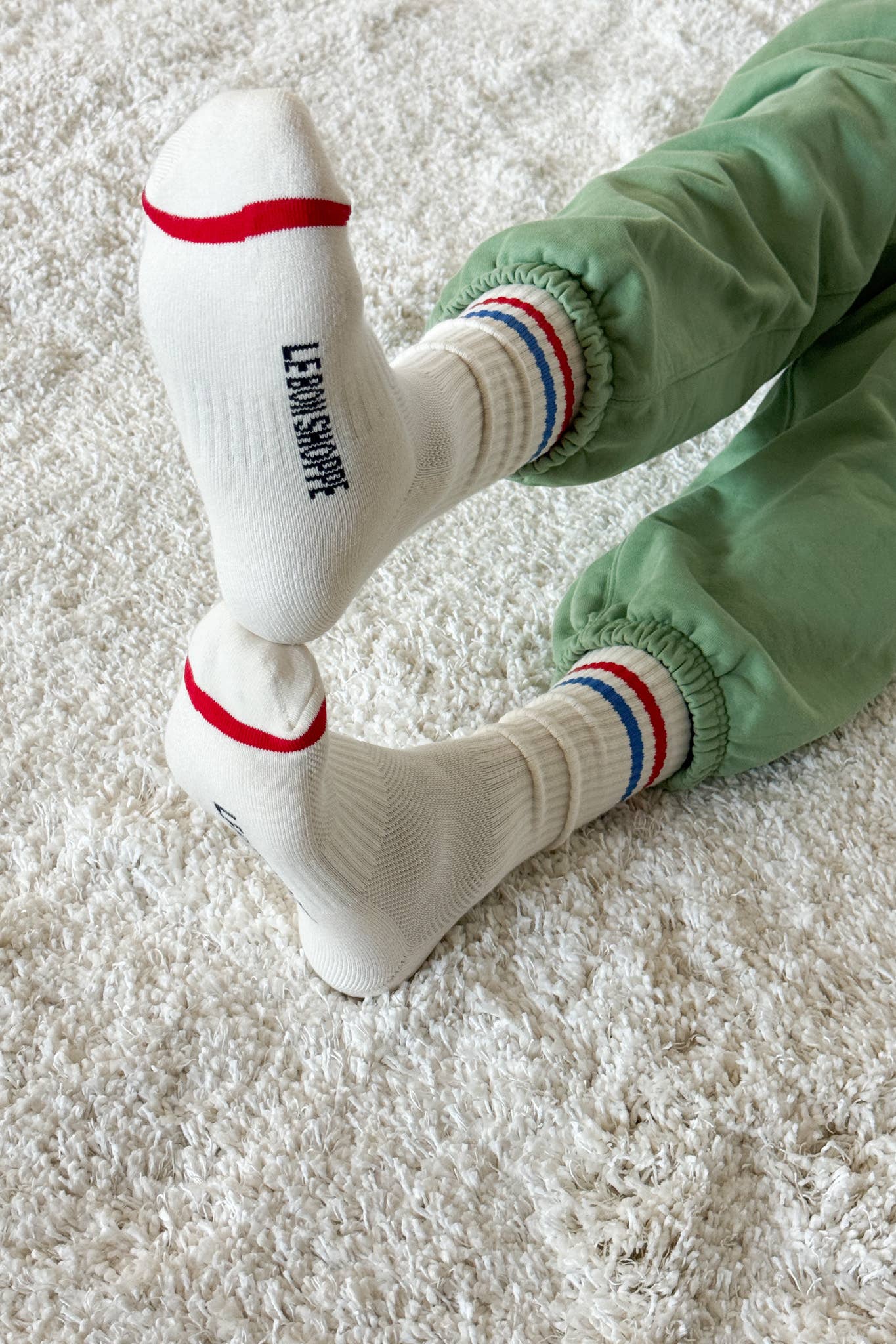 Extended Boyfriend Socks: Wood